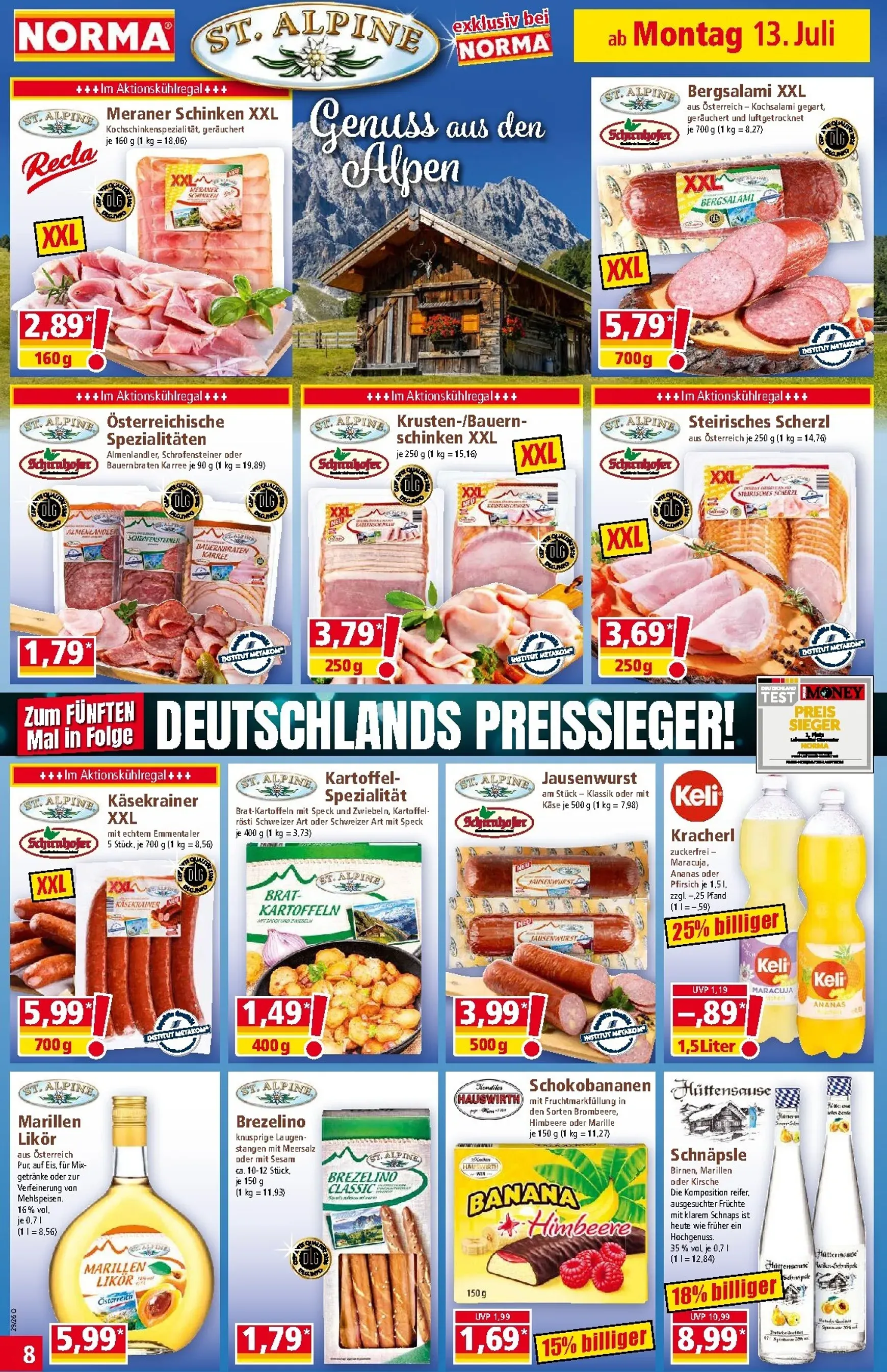 Norma Prospekt – von Montag 13.07.2026 bis Samstag 18.07.2026 von 13. Juli bis 18. Juli 2026 - Prospekt seite 8