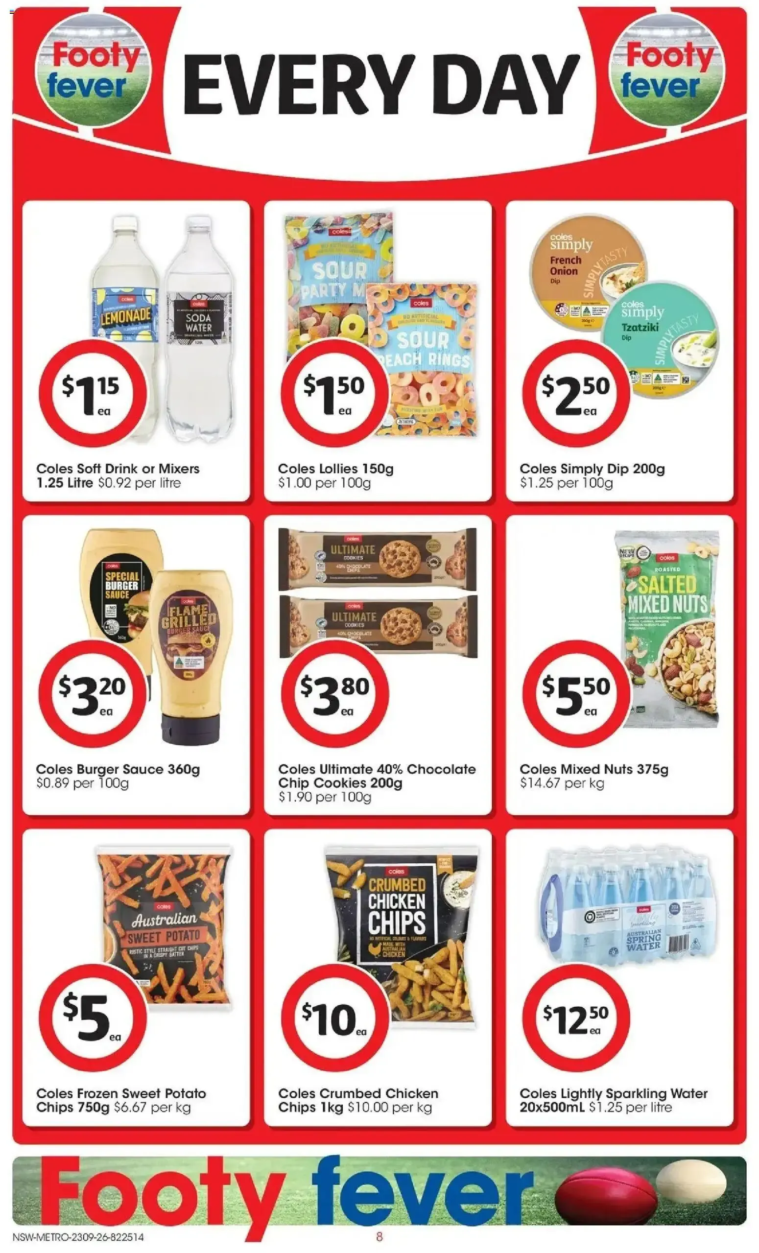 Coles | Footy Fever - Catalogue valid from 23 September to 29 September 2026 - page 8