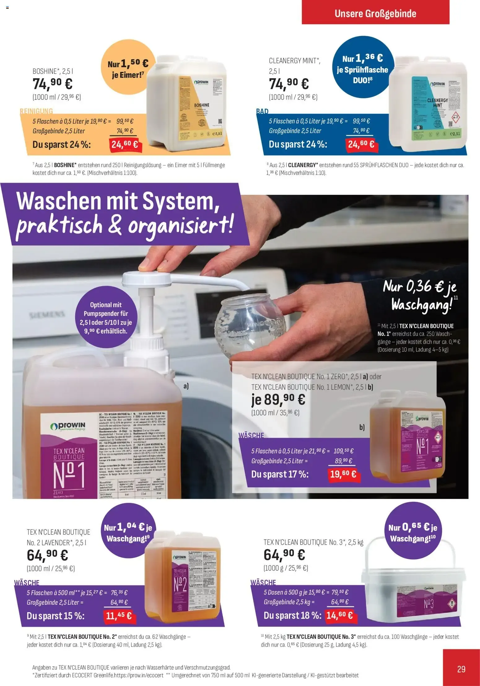 ProWIN SYMBIONTISCHE Reinigung - Edición #6/2026 von 1. Juli bis 31. Dezember 2026 - Prospekt seite 29