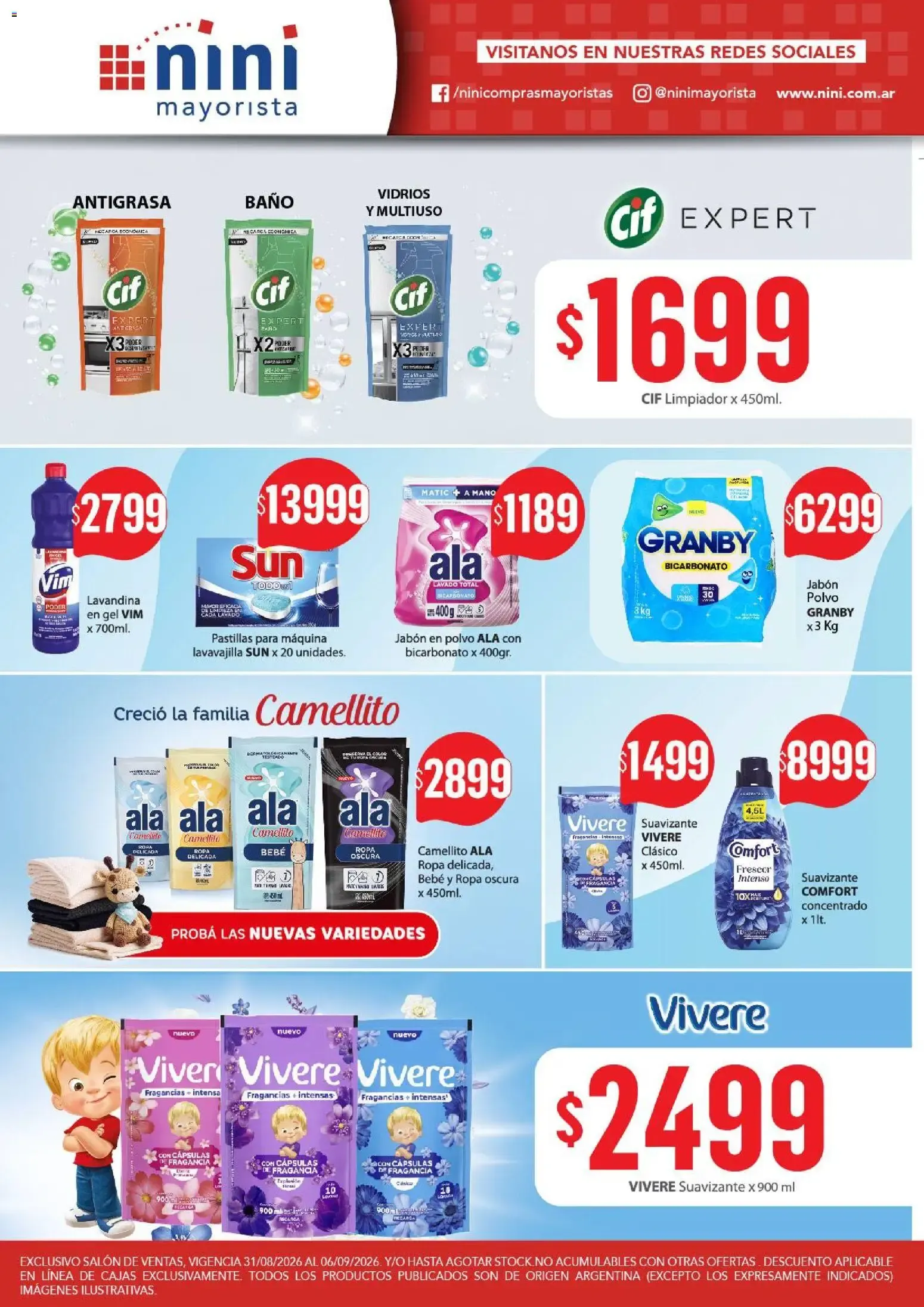 Ofertas de NINI Mayorista catálogo del 31/08/2026 - 06/09/2026 31 de agosto al 6 de septiembre 2026 - Página 13 del catálogo