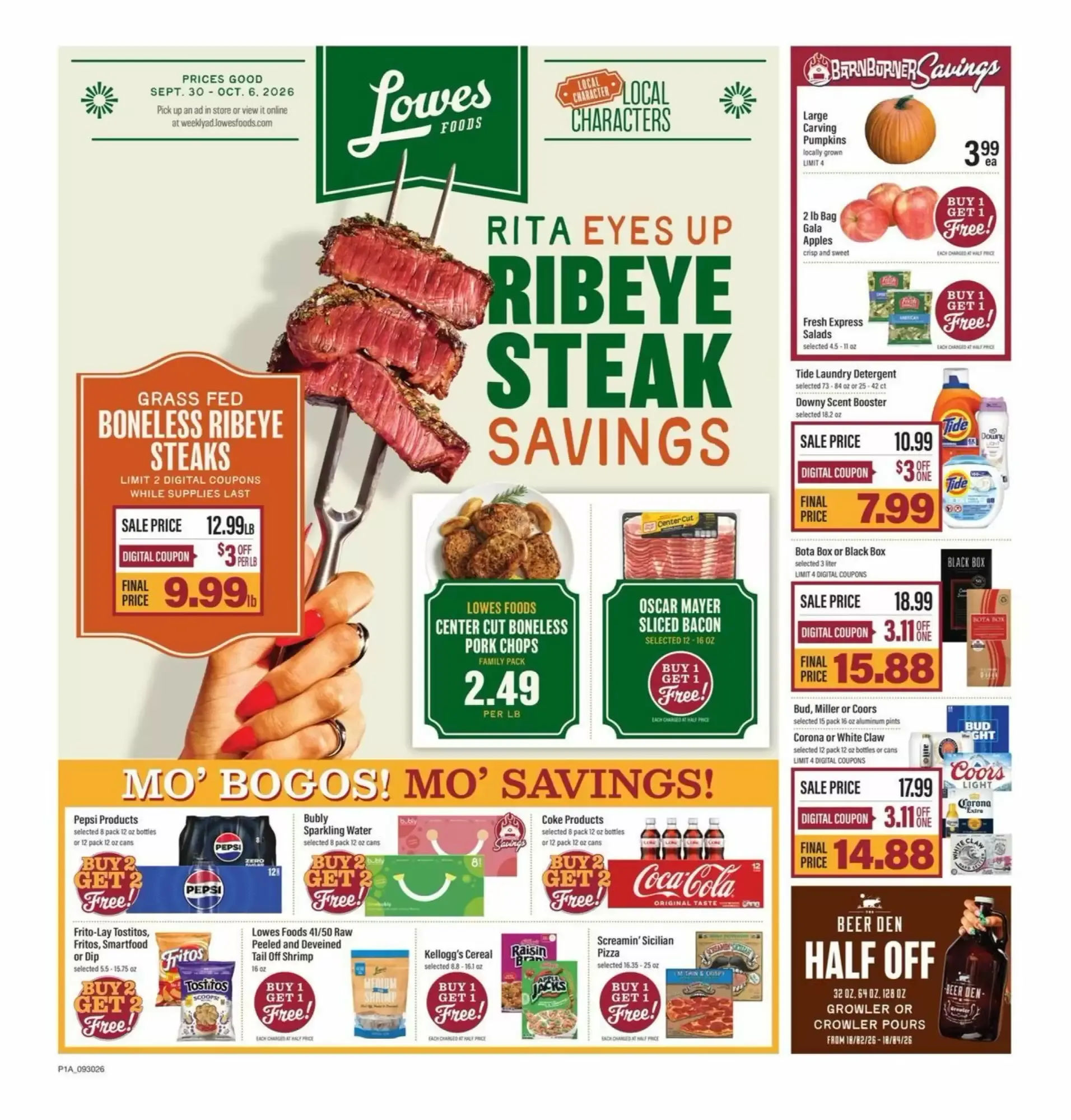 Lowes Foods weekly ad week 40