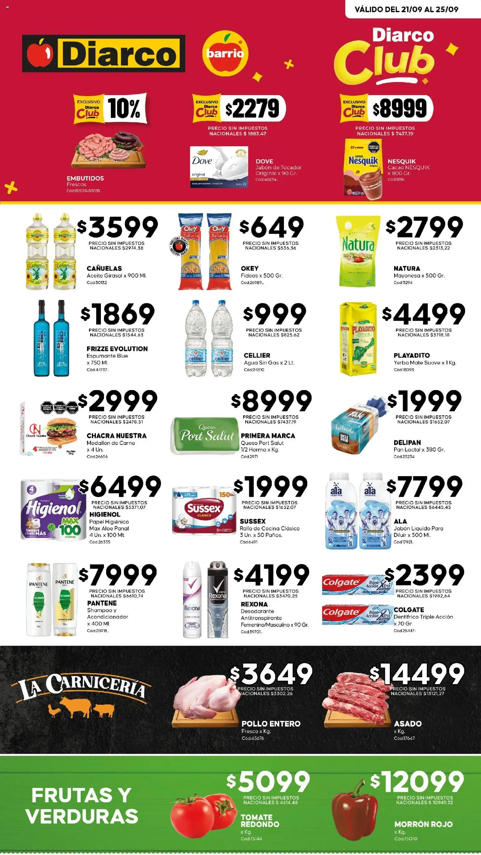 Ofertas de Diarco Ofertas del 21/09/2026 - 25/09/2026 21 de septiembre al 25 de septiembre 2026 - Página 1 del catálogo