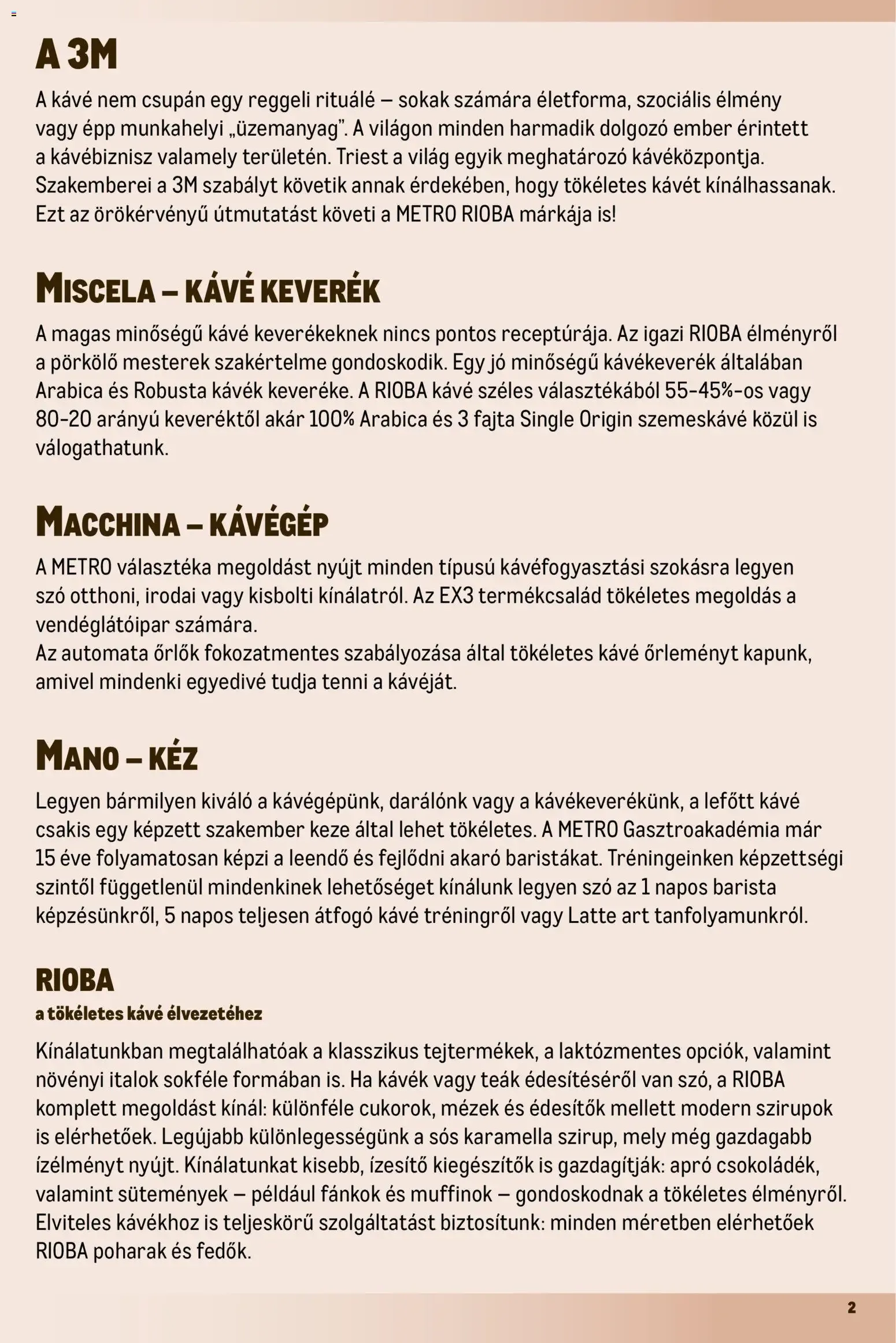 Katalógus Metro - Mindenünk a kávé - 2025.10.01. -tól/töl > akció, lapozható szórólap 🛍️ október 1.-tól december 31.-ig 2026. - Oldal 2