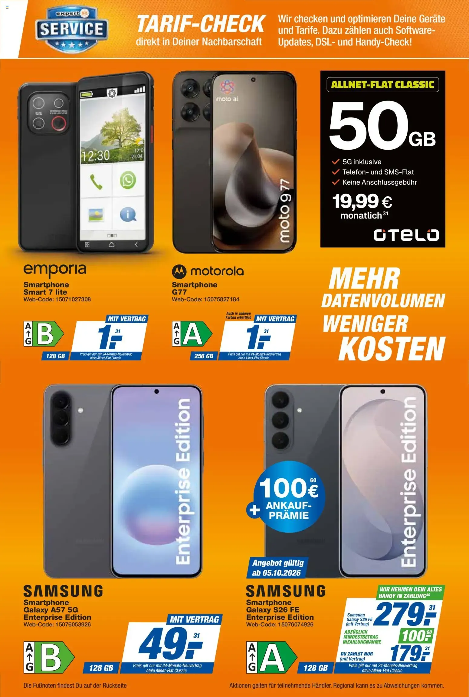 Expert Telekommunikations-Highlights im Oktober (ab 01.10.2026) zum Blättern von 1. Oktober bis 31. Oktober 2026 - Prospekt seite 21