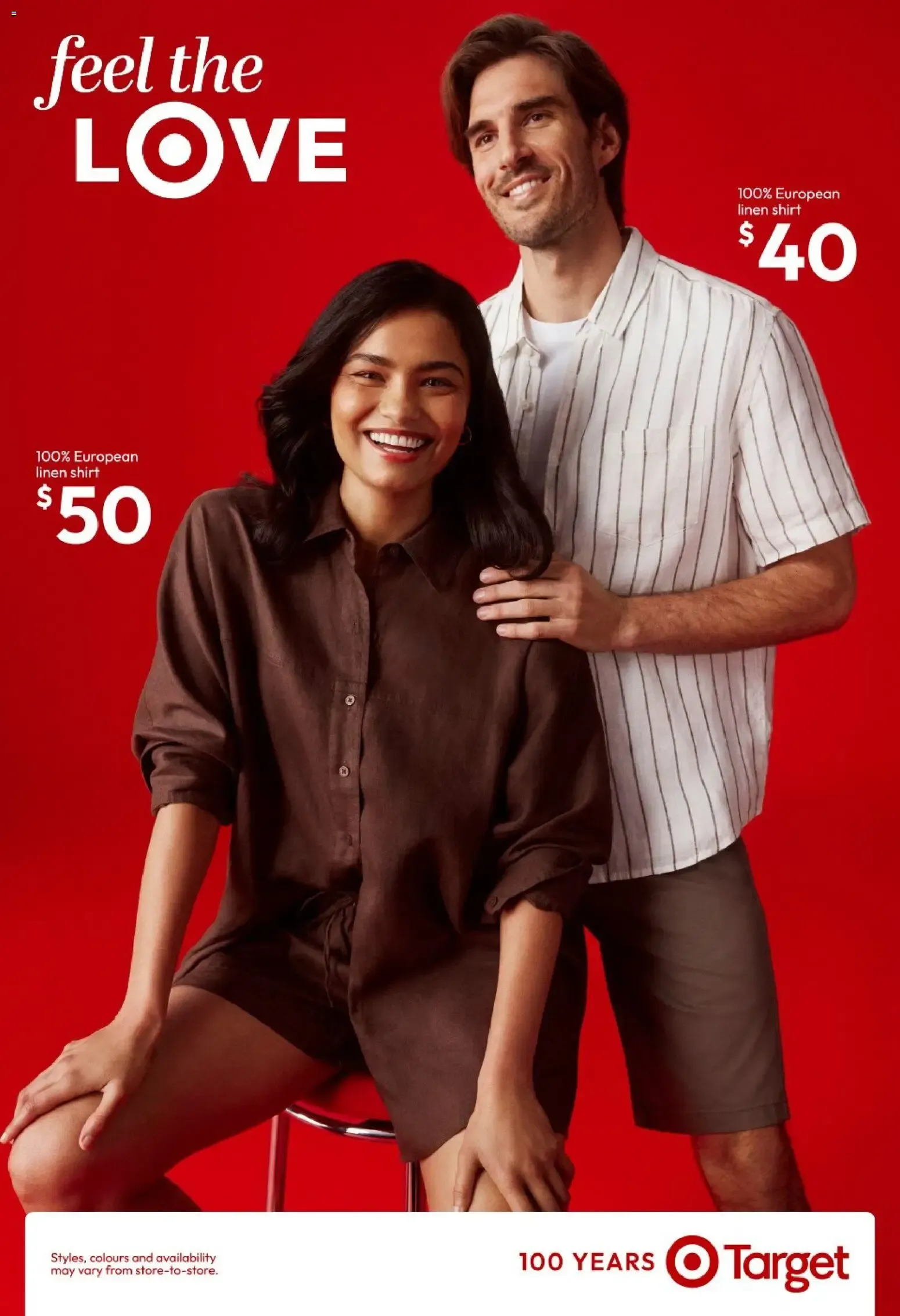 Target: Colección 'feel the LOVE' de camisas de lino - Catalogue valid from 31 August to 30 September 2026 - page 1