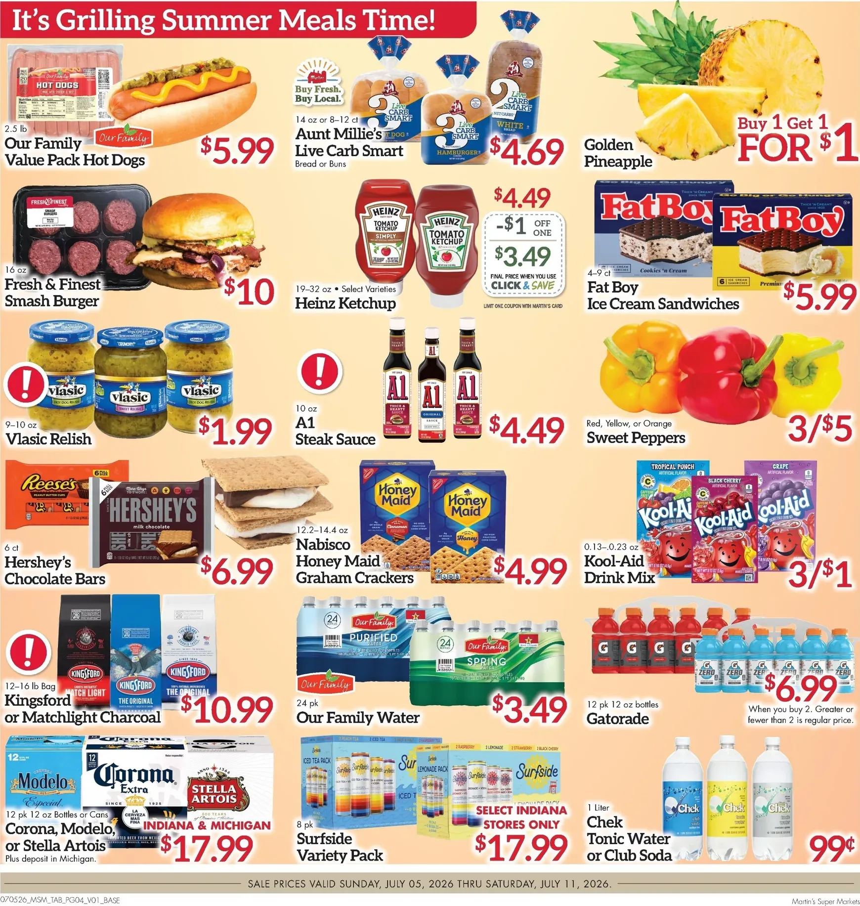 Weekly ad Current Martin's Super Markets leaflet valid from Sunday 07/05/2026 to Saturday 07/11/2026 from July 5 to July 11 2026 - Page 4