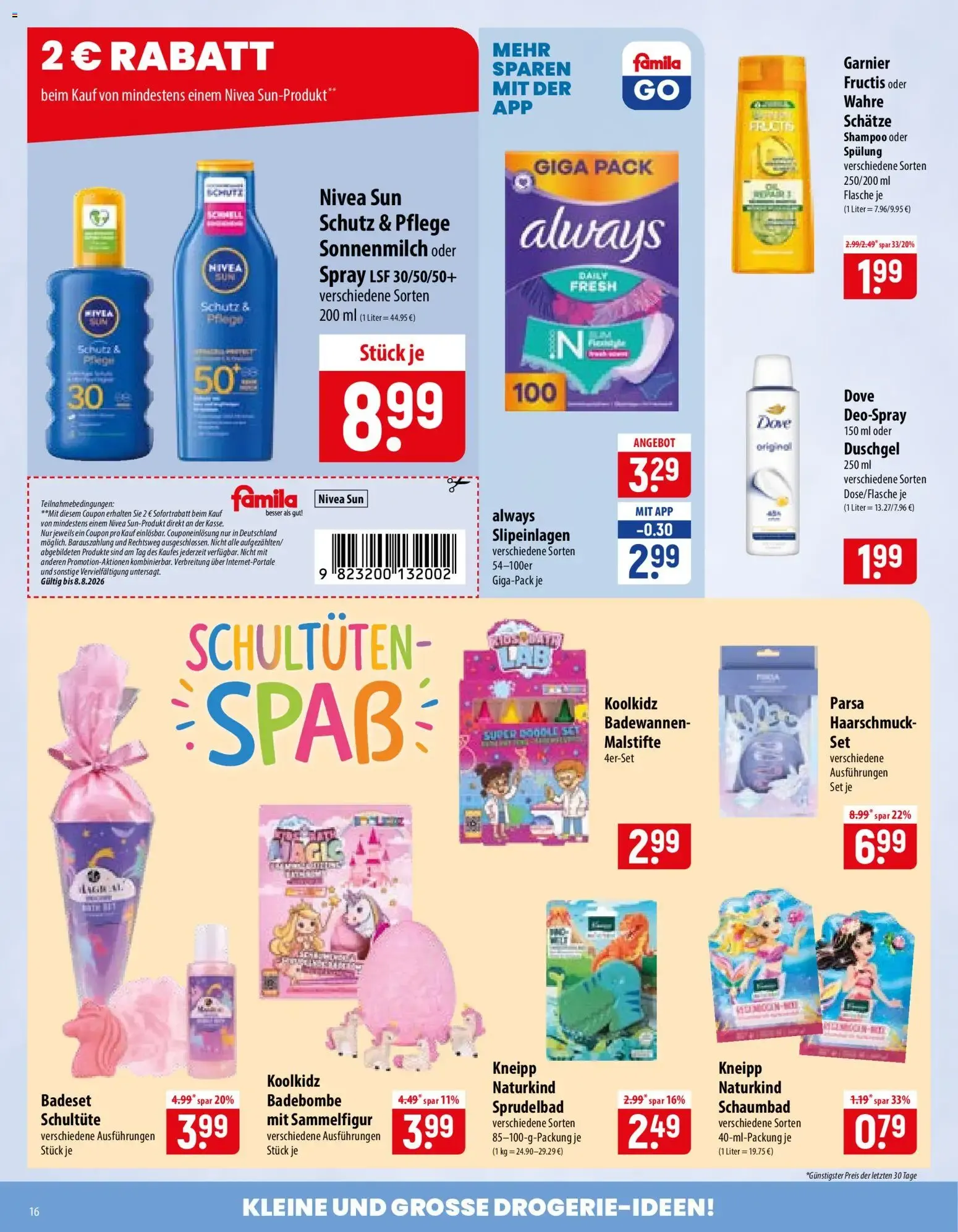 Famila Prospekt (ab 03.08.2026) zum Blättern von 3. August bis 8. August 2026 - Prospekt seite 15