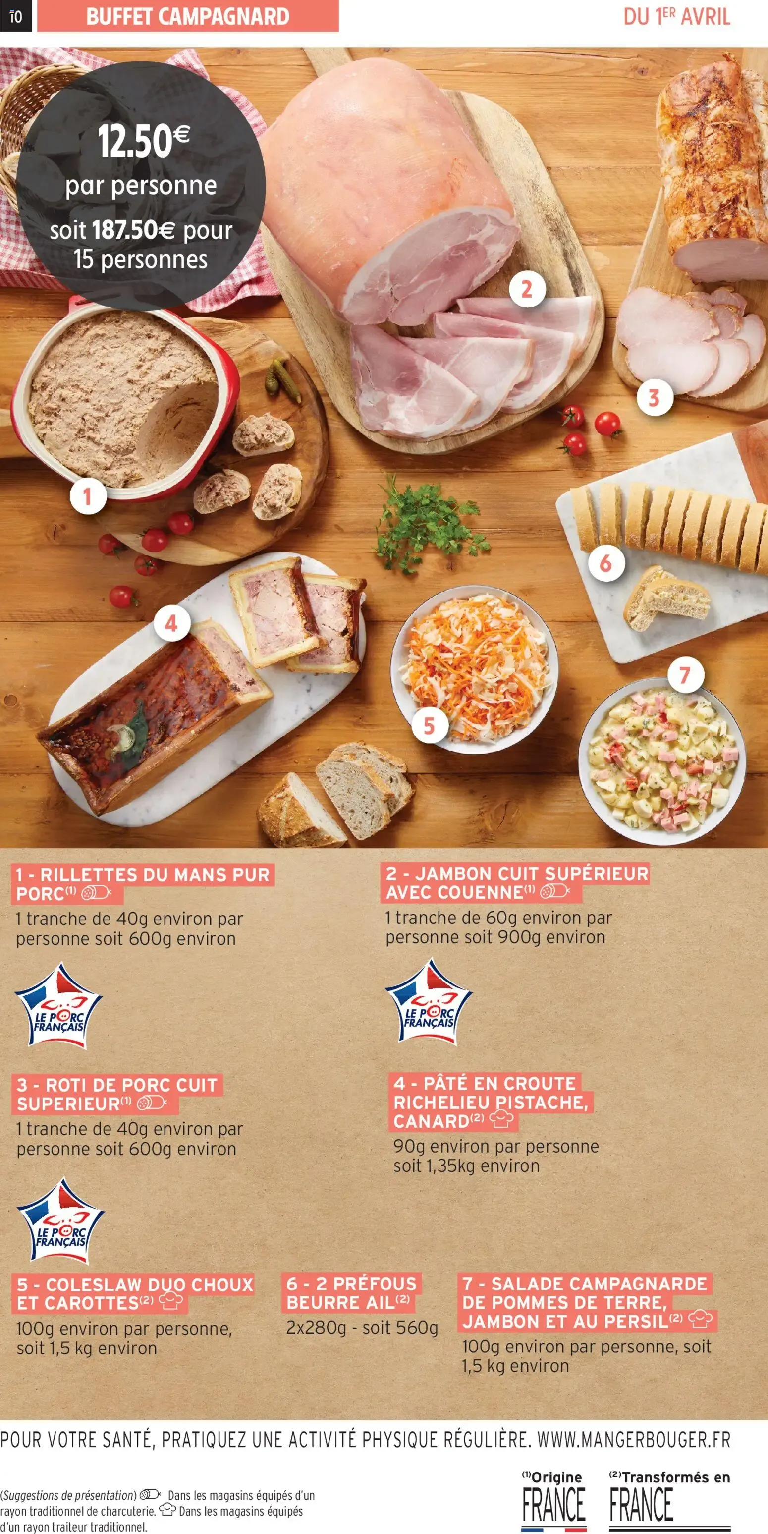 Intermarché - Les menus traiteur printemps/été à partir du 01/04/2026 - promo en ligne du 1 avril au 5 octobre 2026 - Catalogue page 10