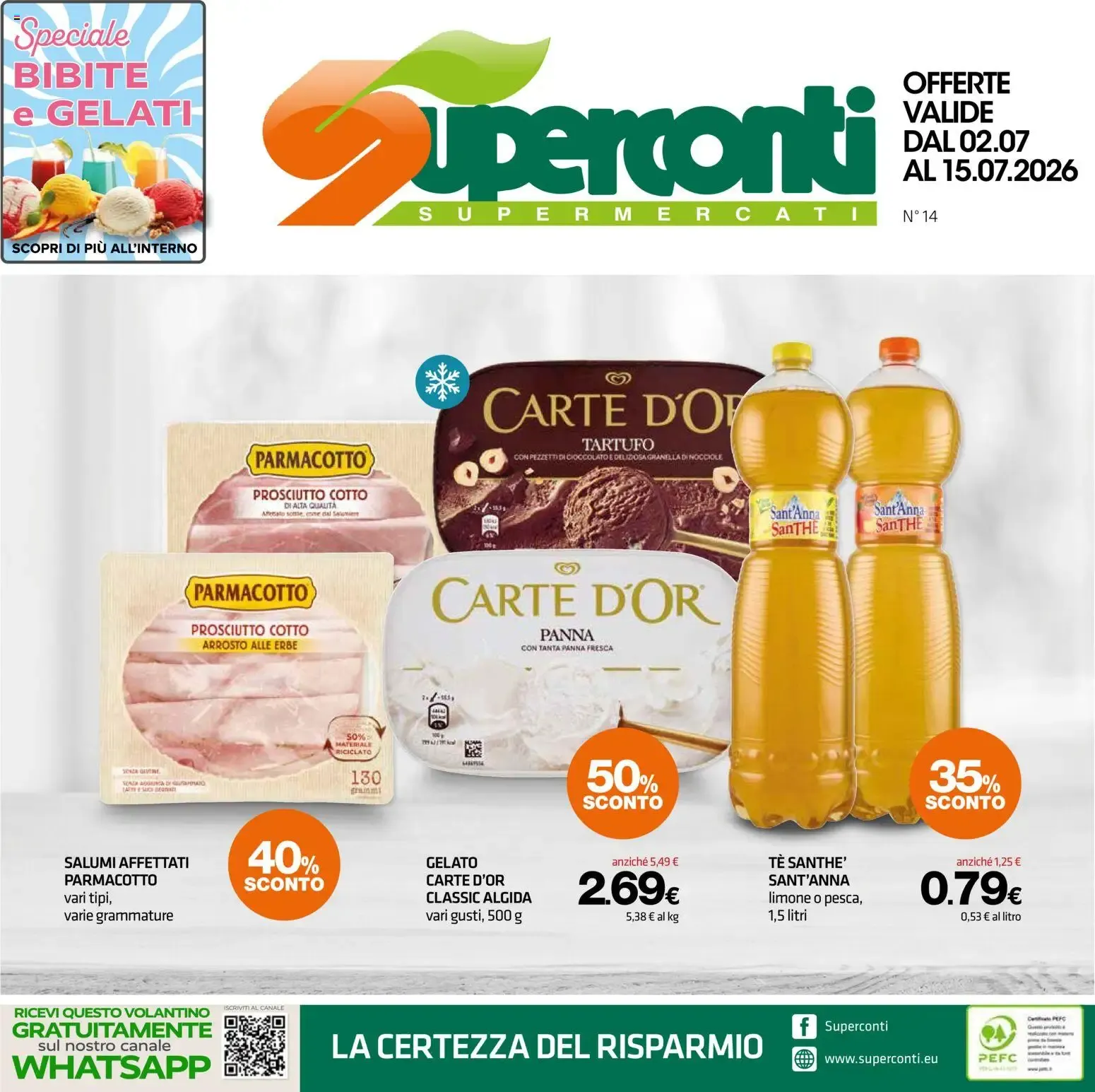 Superconti volantino dal 02/07/2026 - online Offerte da 2 luglio a 15 luglio di 2026 - Pagina del volantino 1
