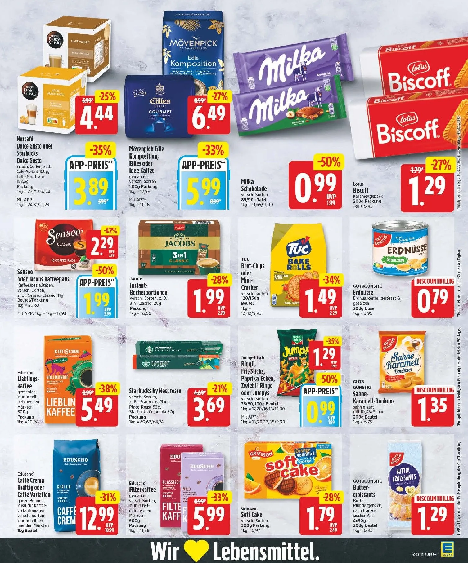 Edeka Prospekt nächste Woche – von Montag 19.10.2026 bis Samstag 24.10.2026 von 19. Oktober bis 24. Oktober 2026 - Prospekt seite 15