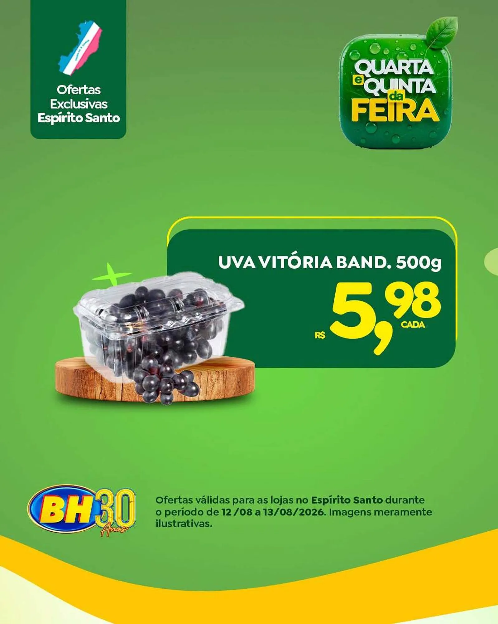 Encarte de Quarta e Quinta da Feira Supermercados BH 12 de agosto até 13 de agosto 2026 - Pagina 6