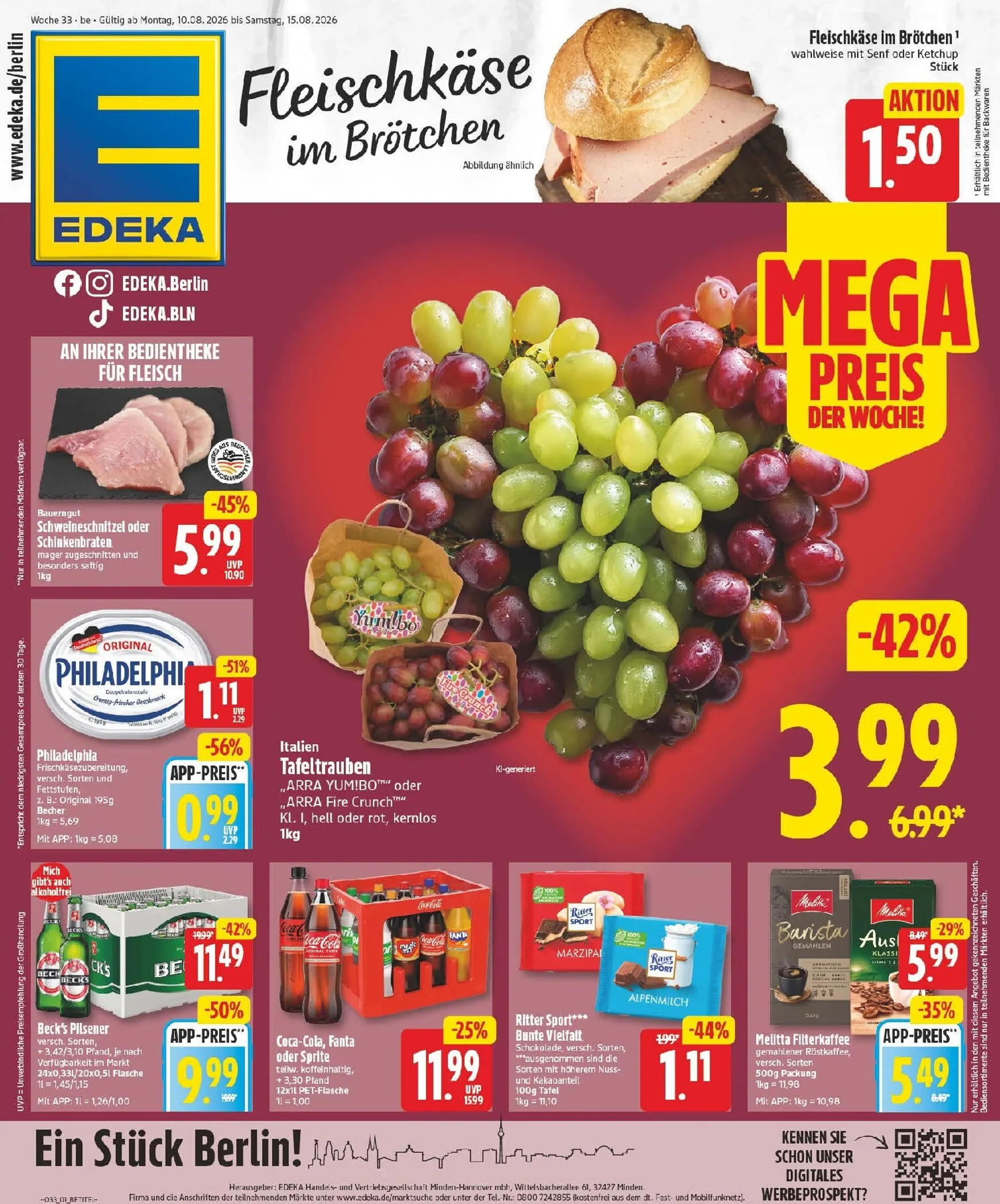 Edeka Prospekt nächste Woche – von Montag 10.08.2026 bis Samstag 15.08.2026