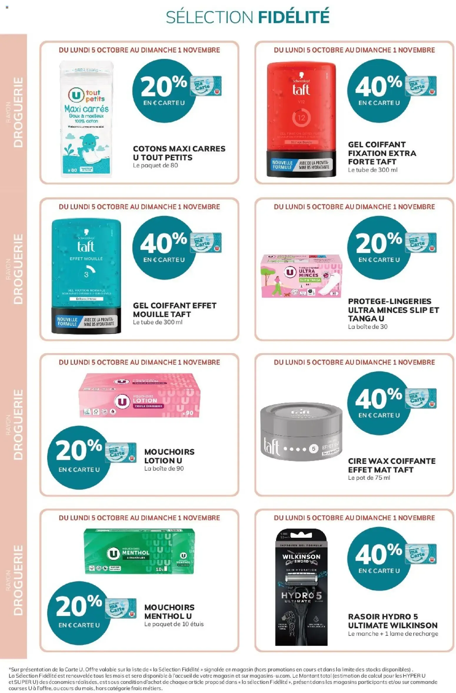 Super U - Ma sélection Carte U Octobre à partir du 05/10/2026 - promo en ligne du 5 octobre au 1 novembre 2026 - Catalogue page 16
