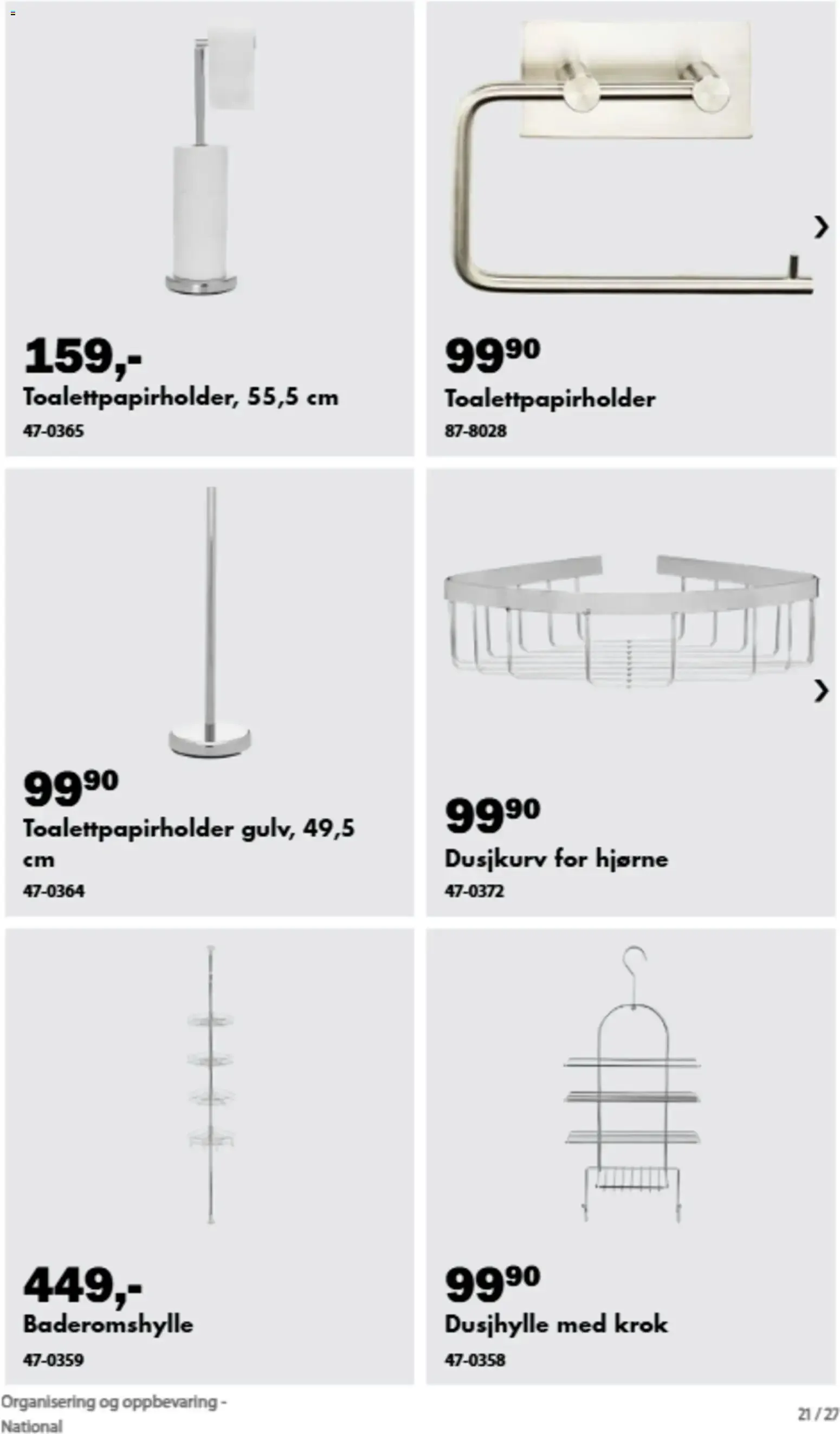 Biltema kundeavis Organisering og oppbevaring (05/09/2026 - 31/12/2026) - Kundeavis og tilbud fra 5. september til 31. desember 2026 - kundeavisside 18