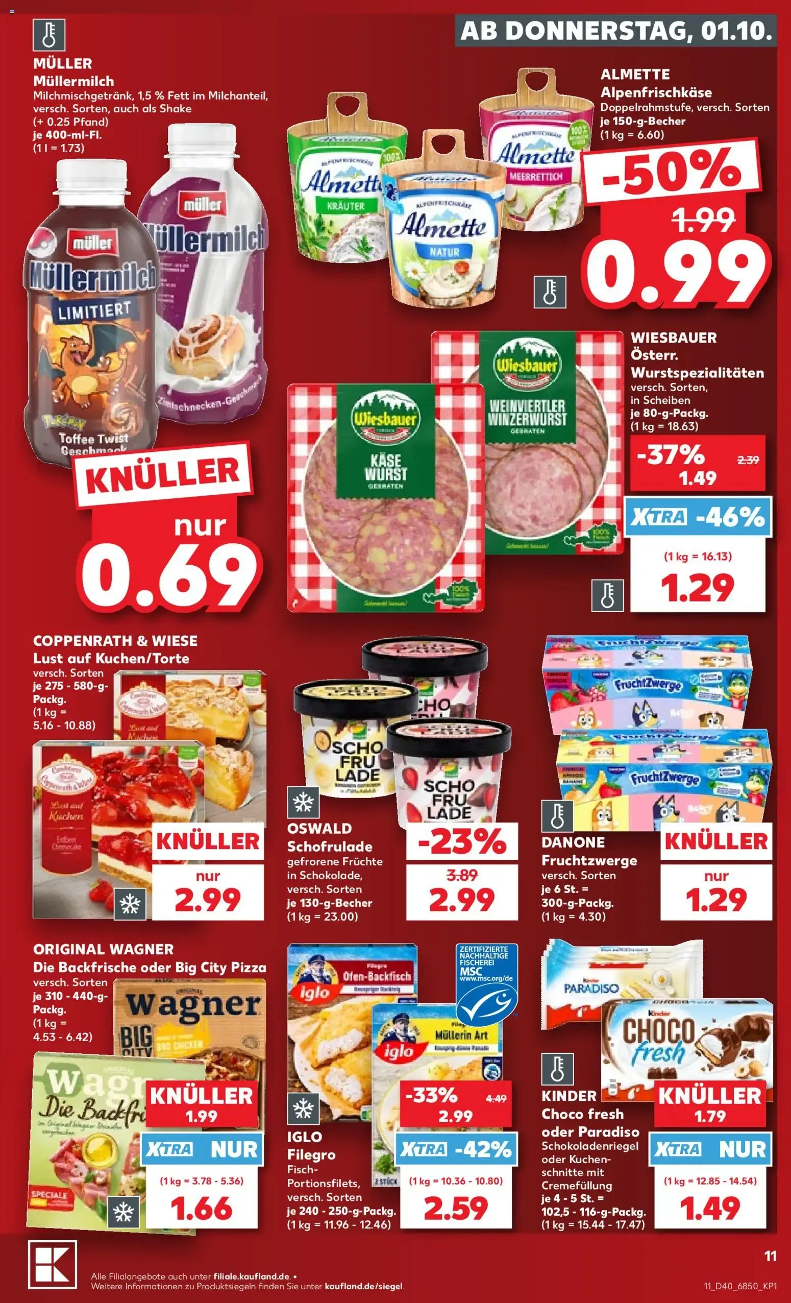 DEUTSCHLANDS BESTE PREISE van 1 oktober tot 7 oktober 2026 - Folder pagina 11