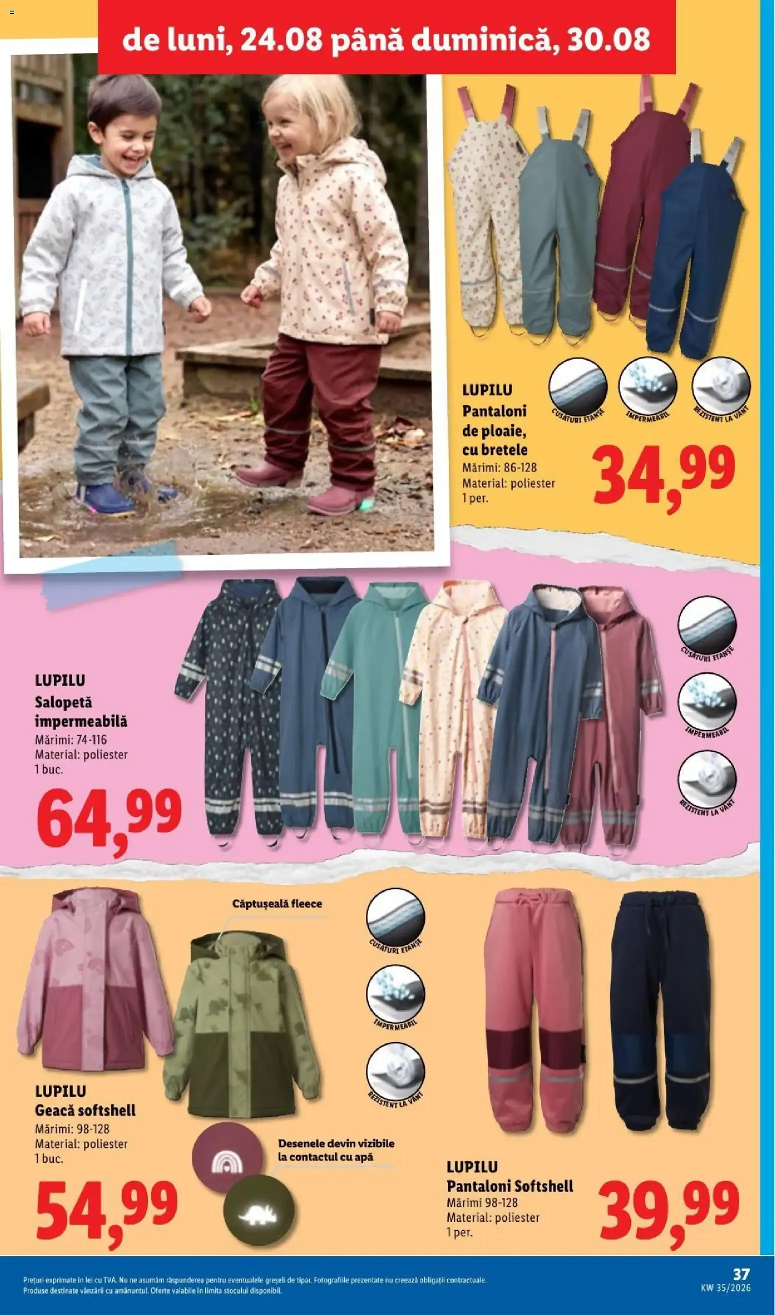 Catalog LIDL: Ieftin și înainte, și după ziua de salariu (Ofertas del 24 al 30 de agosto de 2026) de la 24 august până la 30 august 2026 - Revista Pagina 37