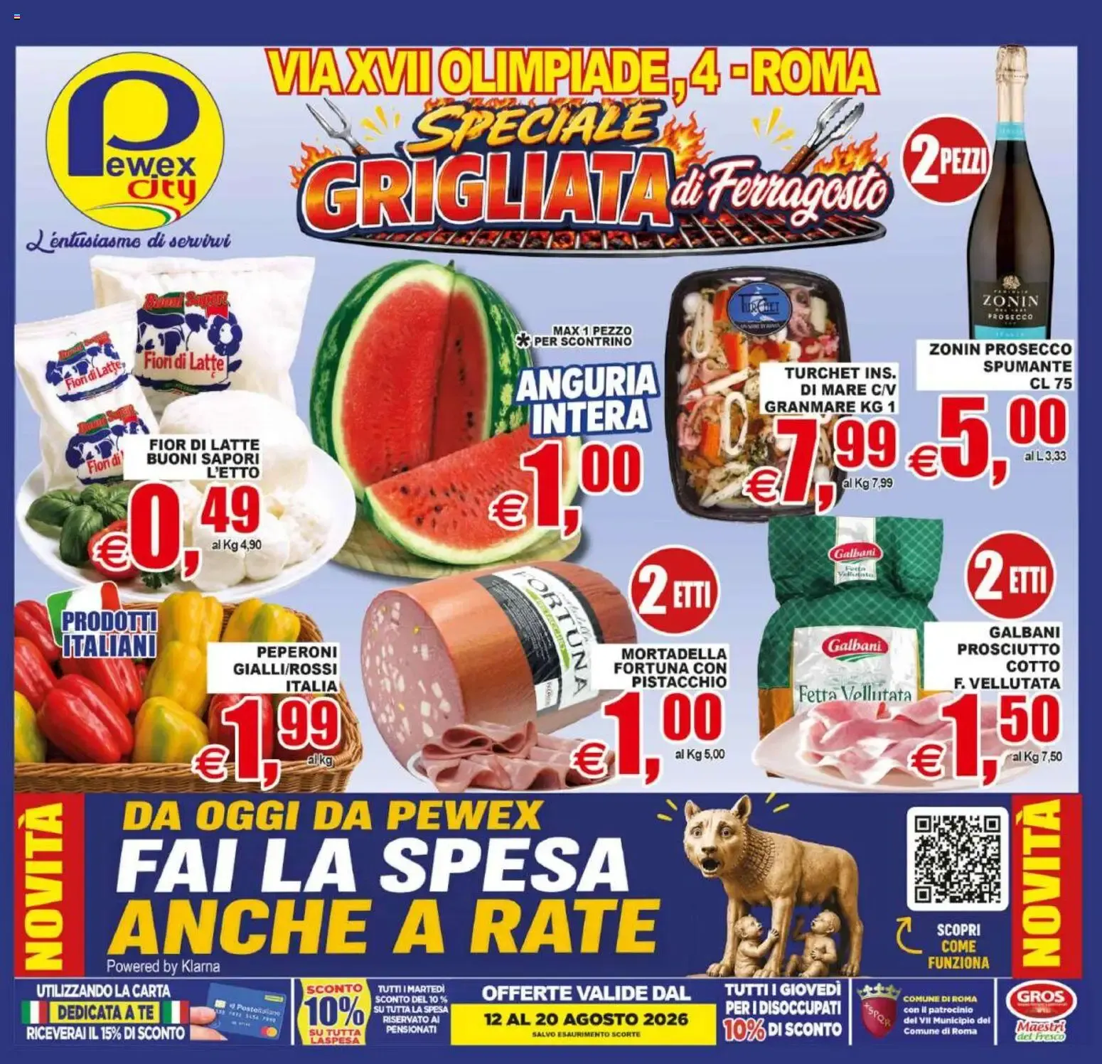 Pewex City - Speciale Grigliata di Ferragosto da 12 agosto a 20 agosto di 2026 - Pagina del volantino 1