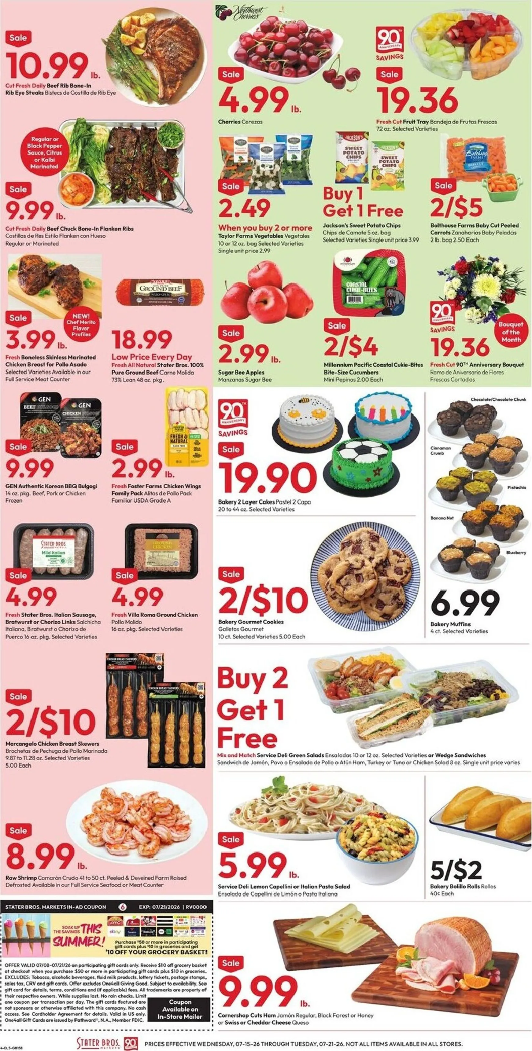 Weekly ad Current Stater Bros. leaflet valid from Wednesday 07/15/2026 to Tuesday 07/21/2026 from July 15 to July 21 2026 - Page 4