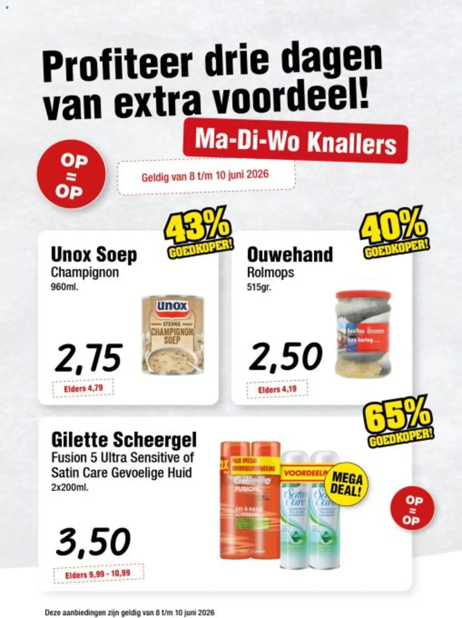 Profiteer drie dagen van extra voordeel! Ma-Di-Wo Knallers