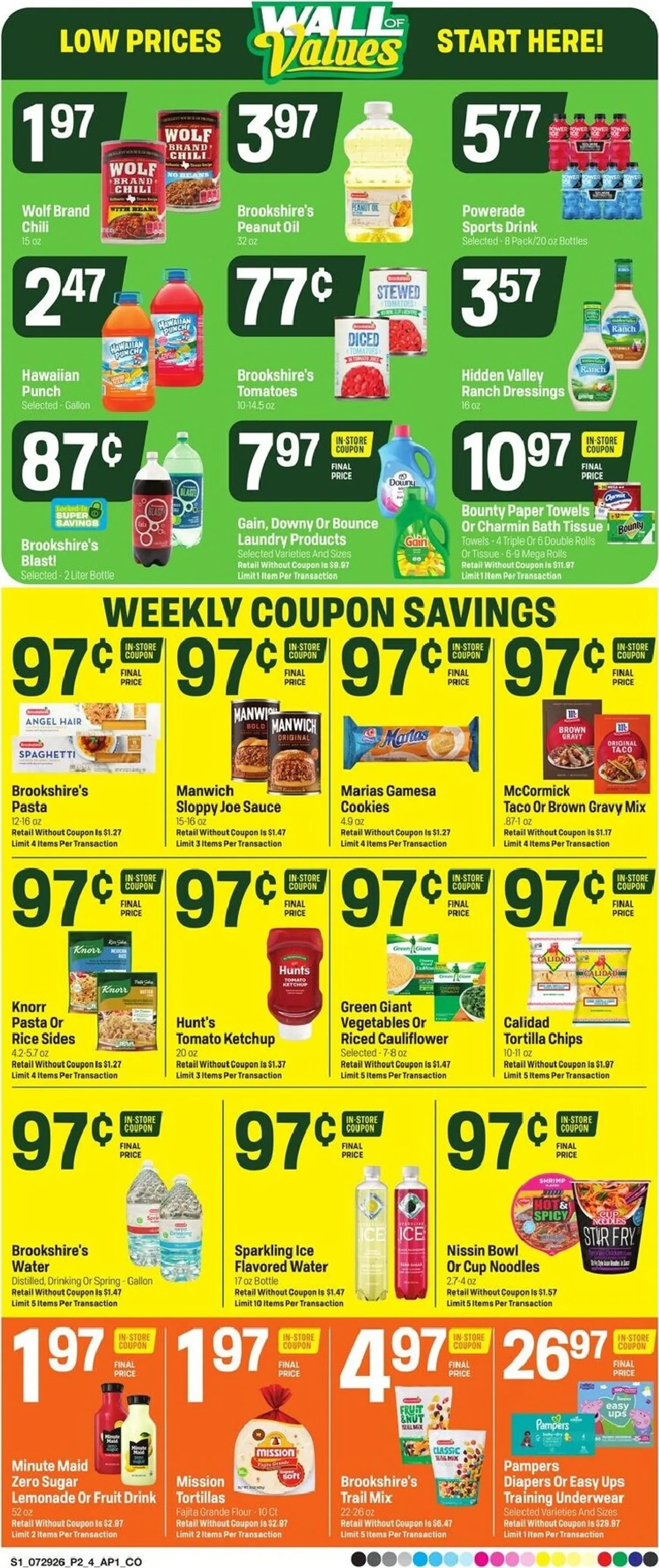 Weekly ad Current Super 1 Foods leaflet valid from Wednesday 07/29/2026 to Tuesday 08/04/2026 from July 29 to August 4 2026 - Page 2