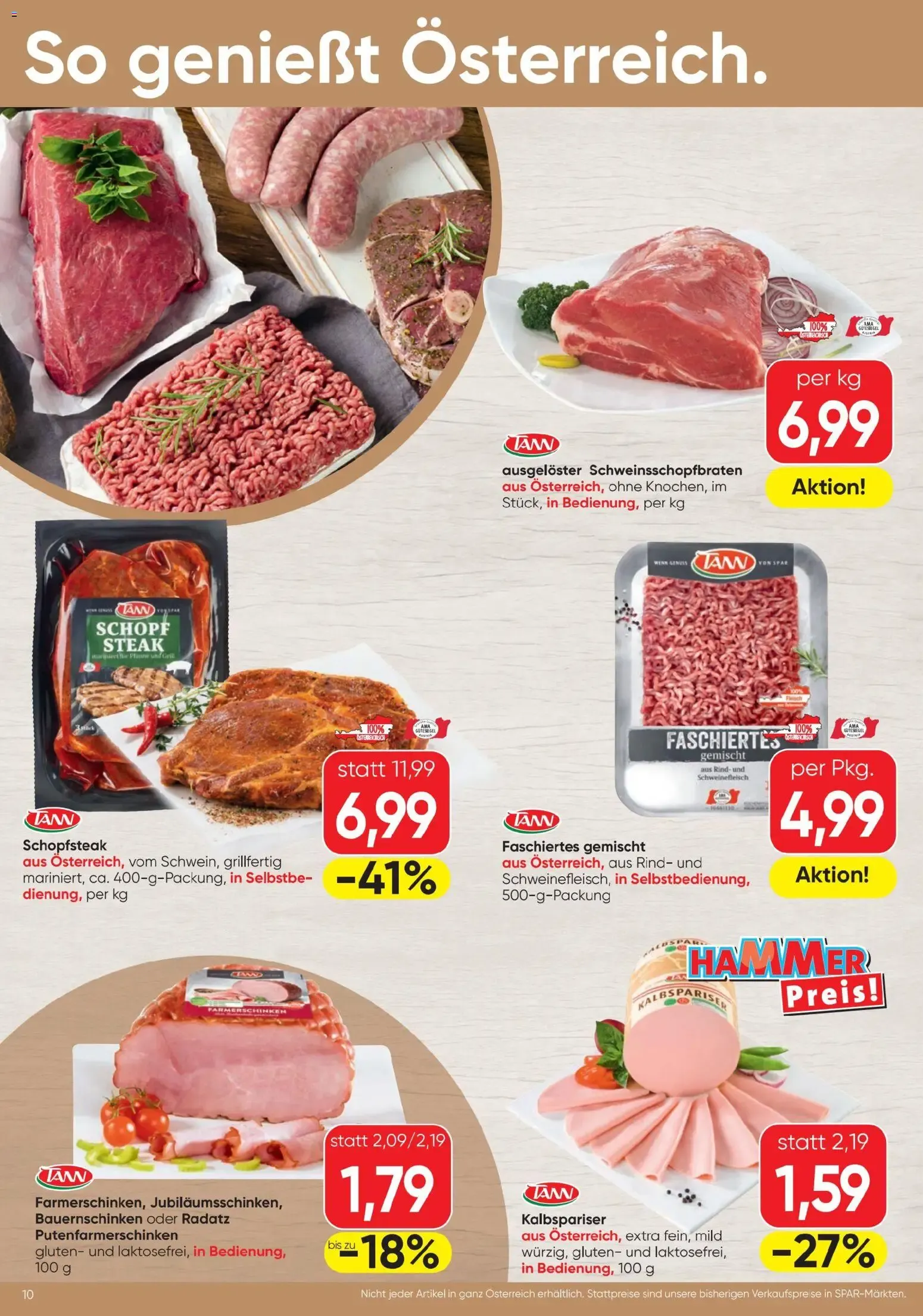 Spar - Flugblatt (01.07.2026) - Angebote und Prospekt von 1. Juli bis 15. Juli 2026 - Flugblätt seite  10