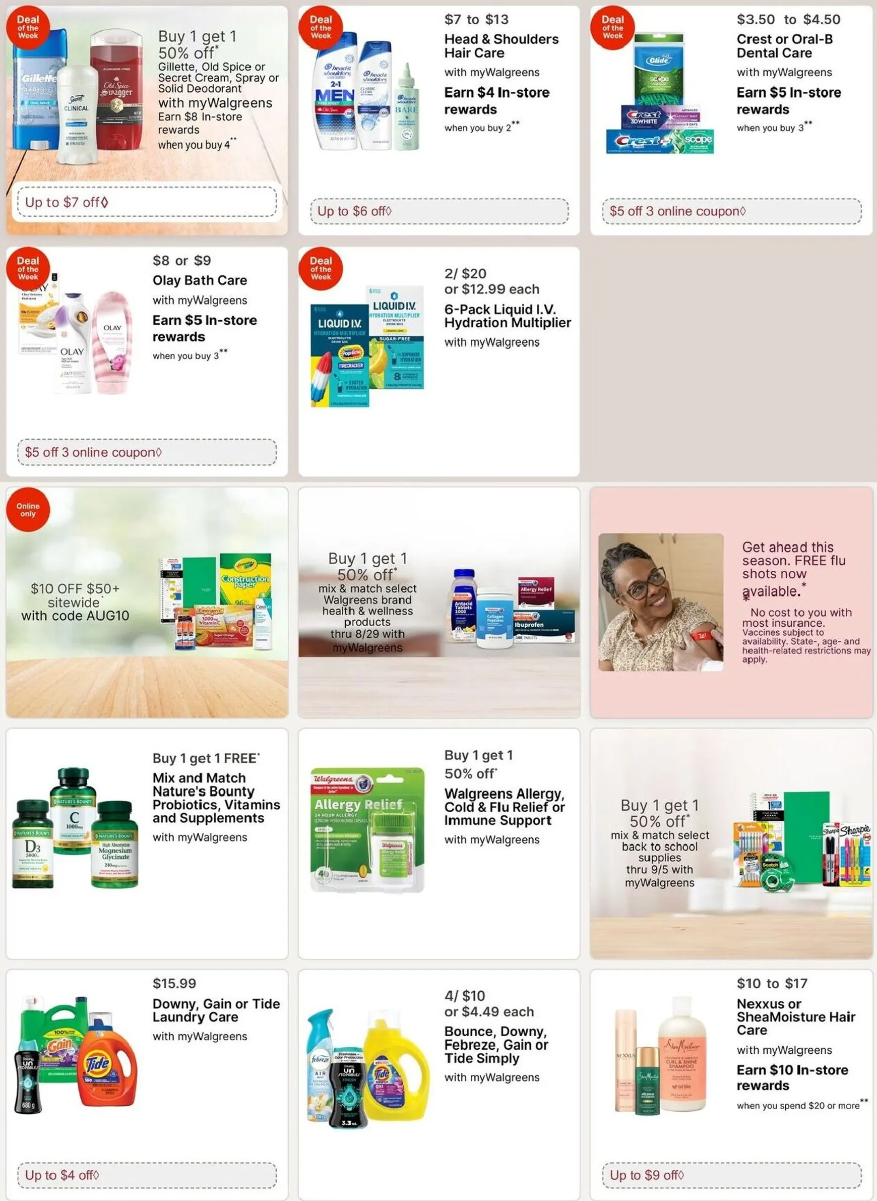 Weekly promotion Walgreens Weekly Ad - Deals of the Week spanning from August 16 to August 22 2026 - Page 2 for Catalogue 365