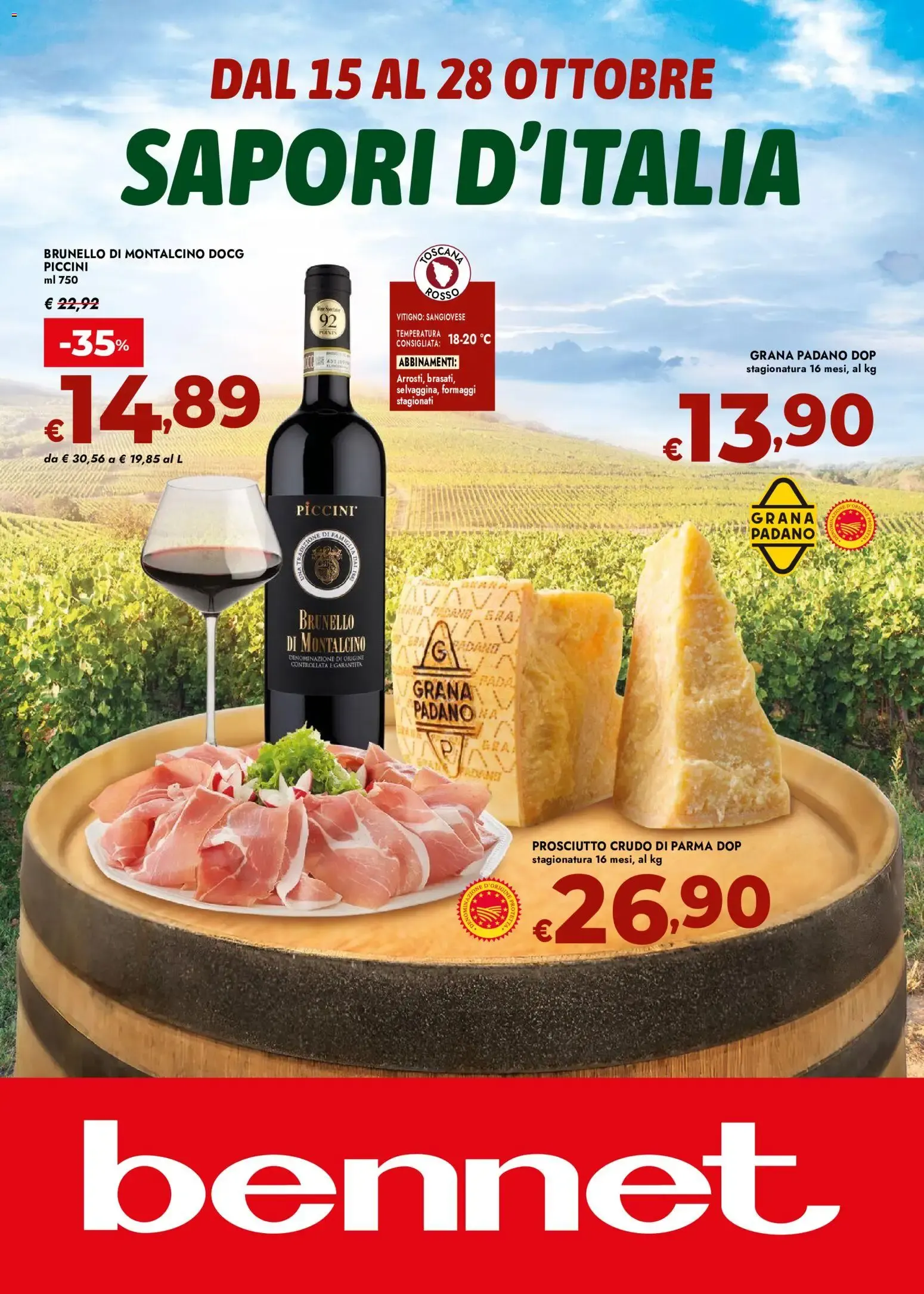 Nuovo bennet volantino Sapori D´Italia dal 15/10/2026 > offerte anteprima 🛍️ da 15 ottobre a 28 ottobre di 2026 - Pagina del volantino 1