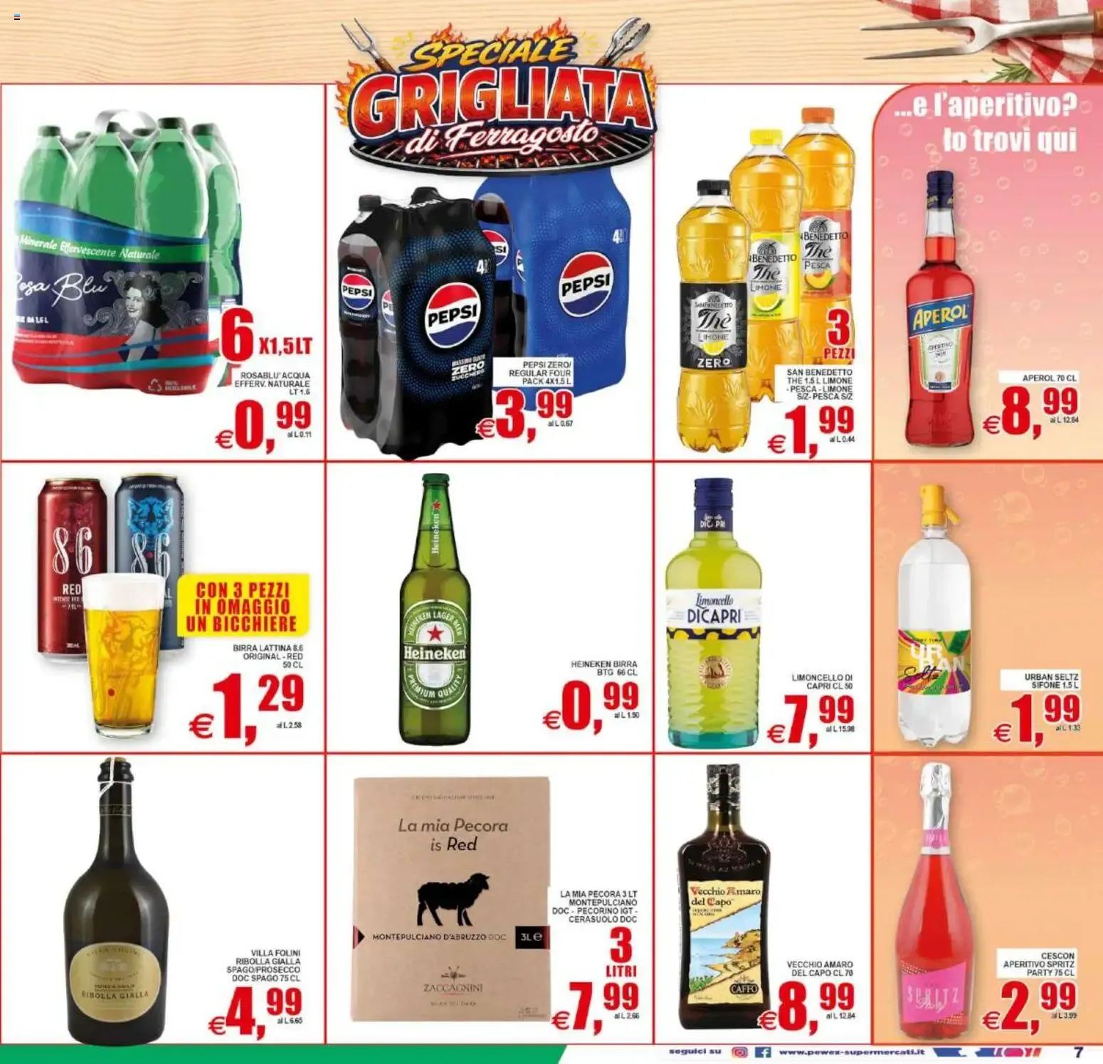 Pewex: Speciale Grigliata di Ferragosto e offerte varie da 12 agosto a 20 agosto di 2026 - Pagina del volantino 7