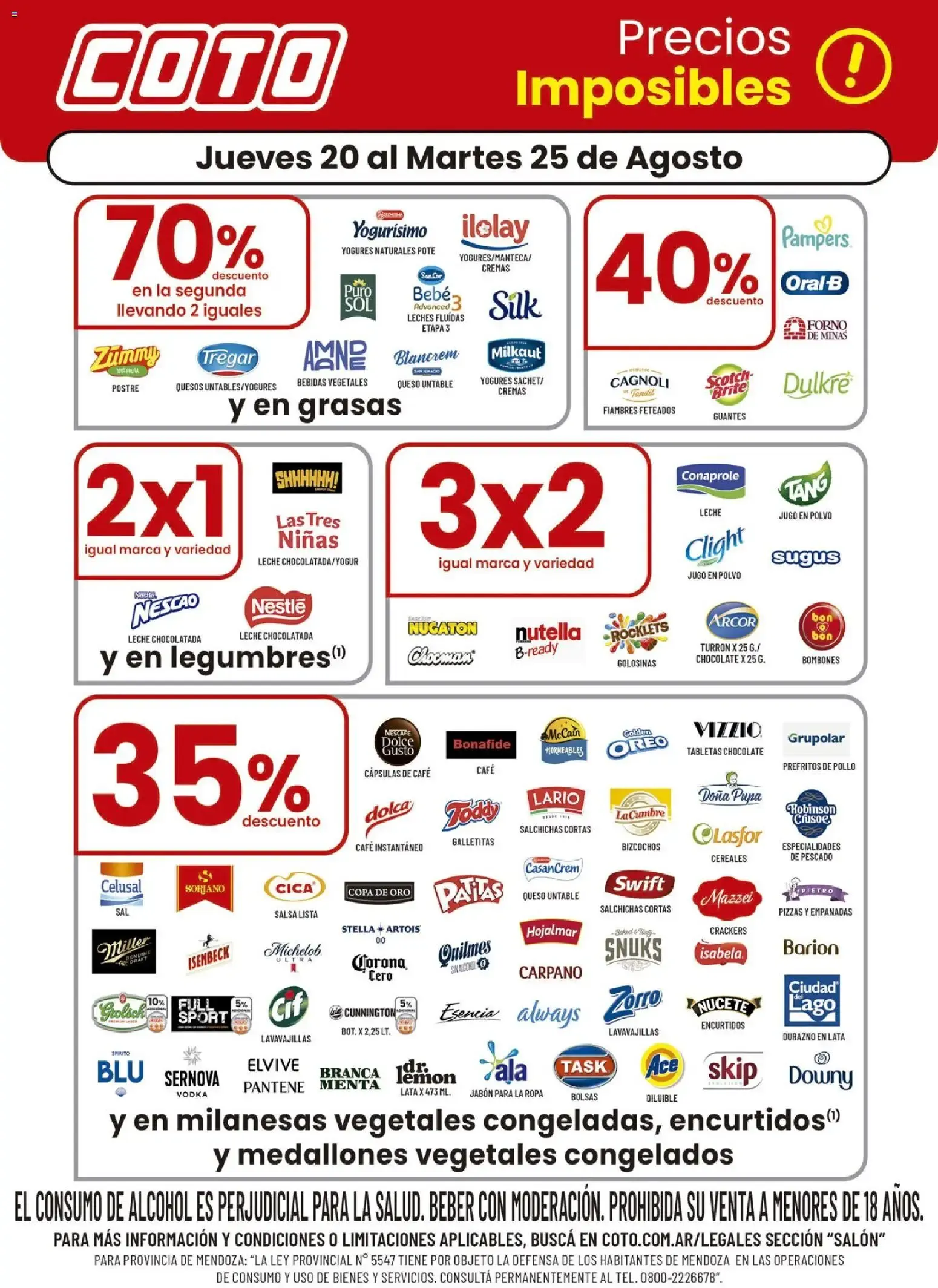 Ofertas de Coto Precios Imposibles! 20 de agosto al 25 de agosto 2026 - Página 1 del catálogo