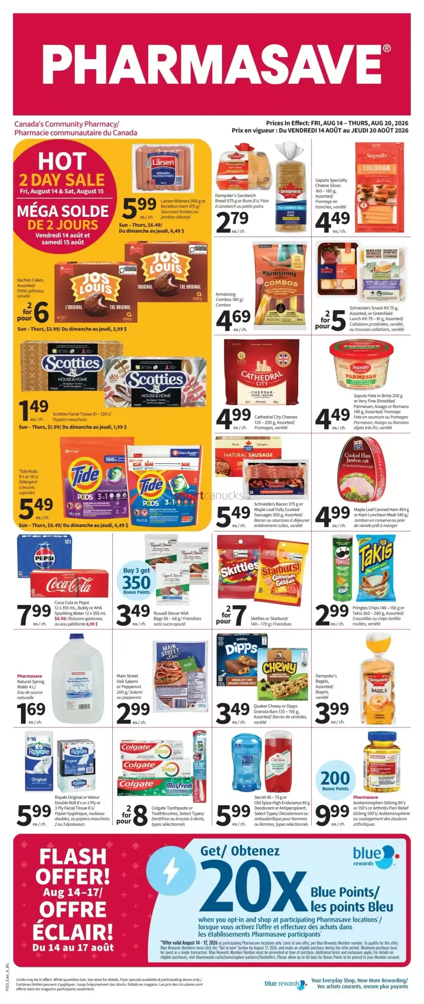 Pharmasave from August 14 to August 20 2026 - flyer page 1