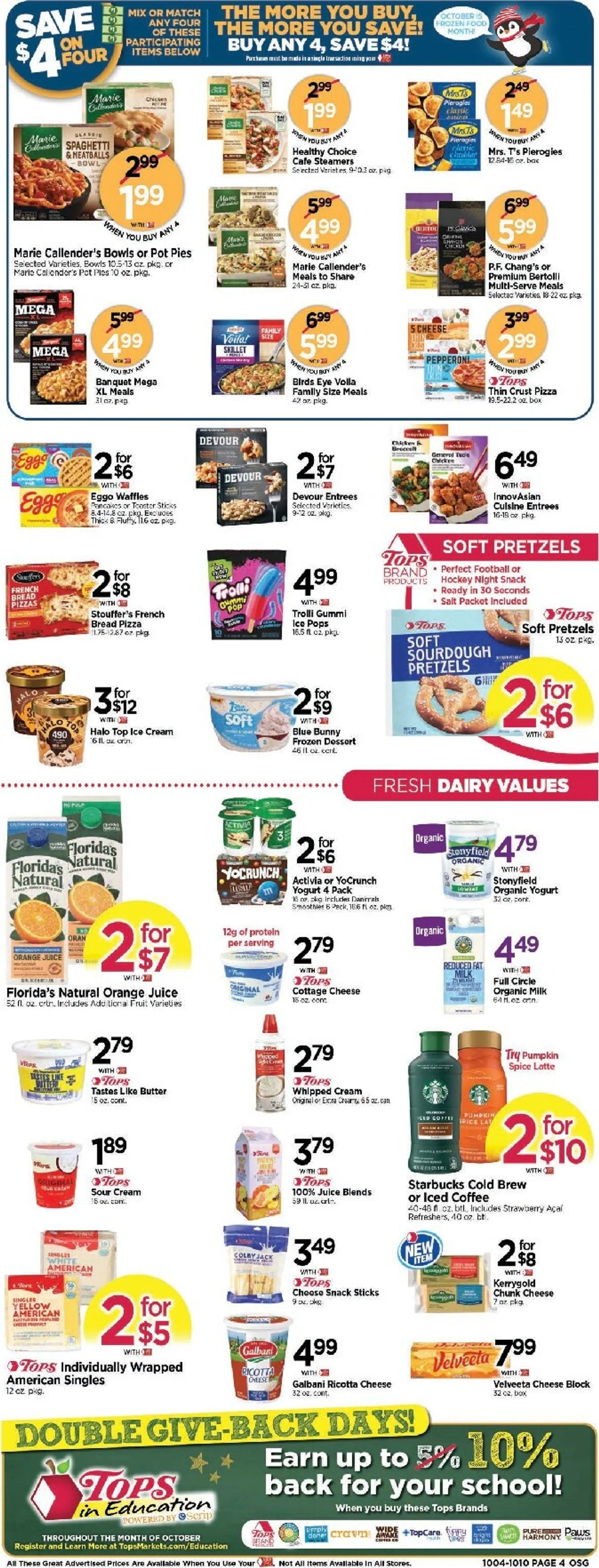 Weekly ad Current Tops Markets leaflet valid from Sunday 10/04/2026 to Saturday 10/10/2026 from October 4 to October 10 2026 - Page 6