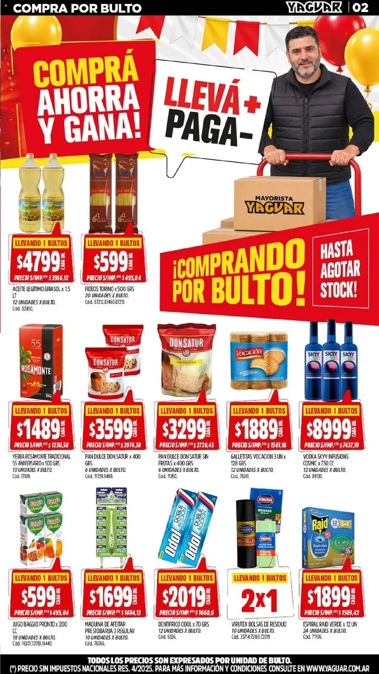 Ofertas de Mayorista Yaguar: El Cumple del Año 38 19 de octubre al 25 de octubre 2026 - Página 2 del catálogo