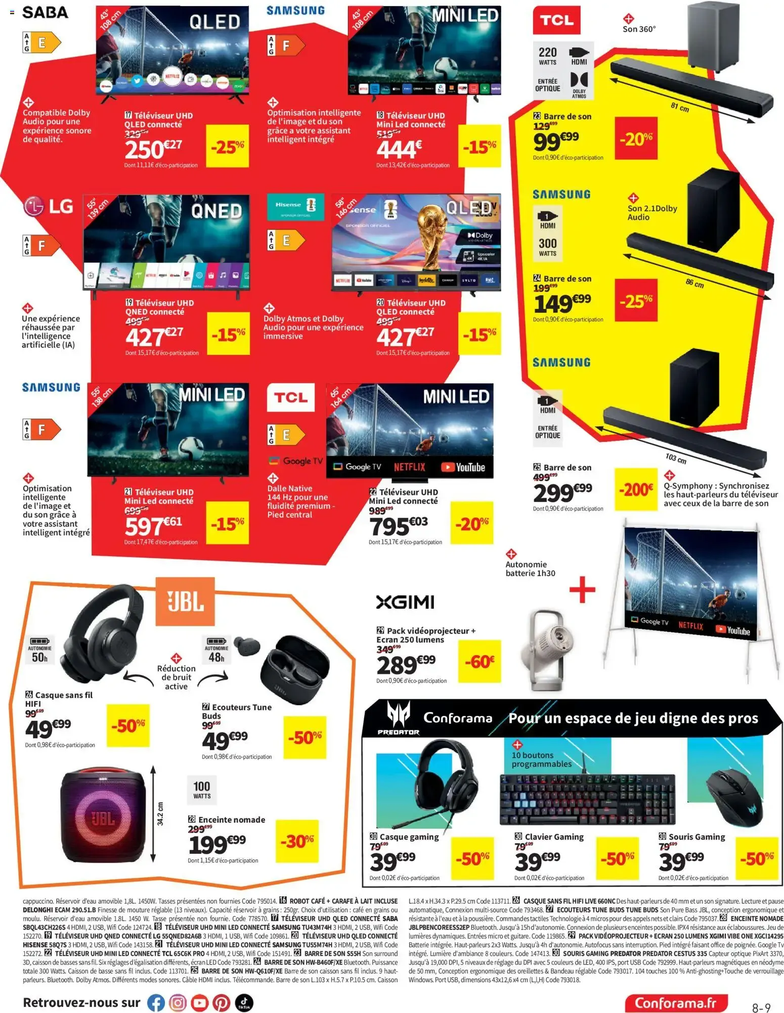 Conforama prospectus à partir du 24/06/2026 - promo en ligne du 24 juin au 21 juillet 2026 - Catalogue page 9