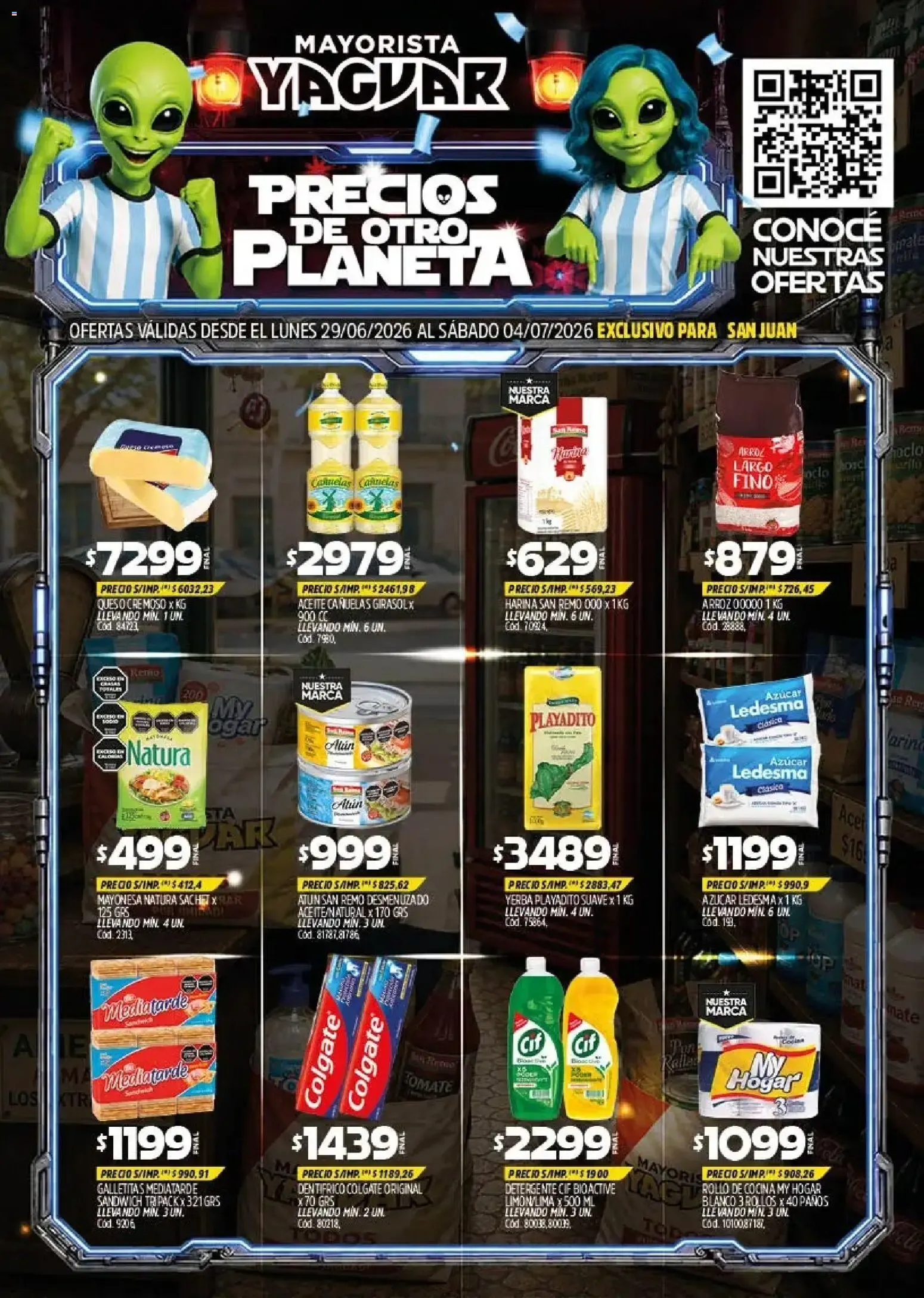 Ofertas de Yaguar - Oferta Semanal San Juan del 29/06/2026 - 04/07/2026 29 de junio al 4 de julio 2026 - Página 1 del catálogo