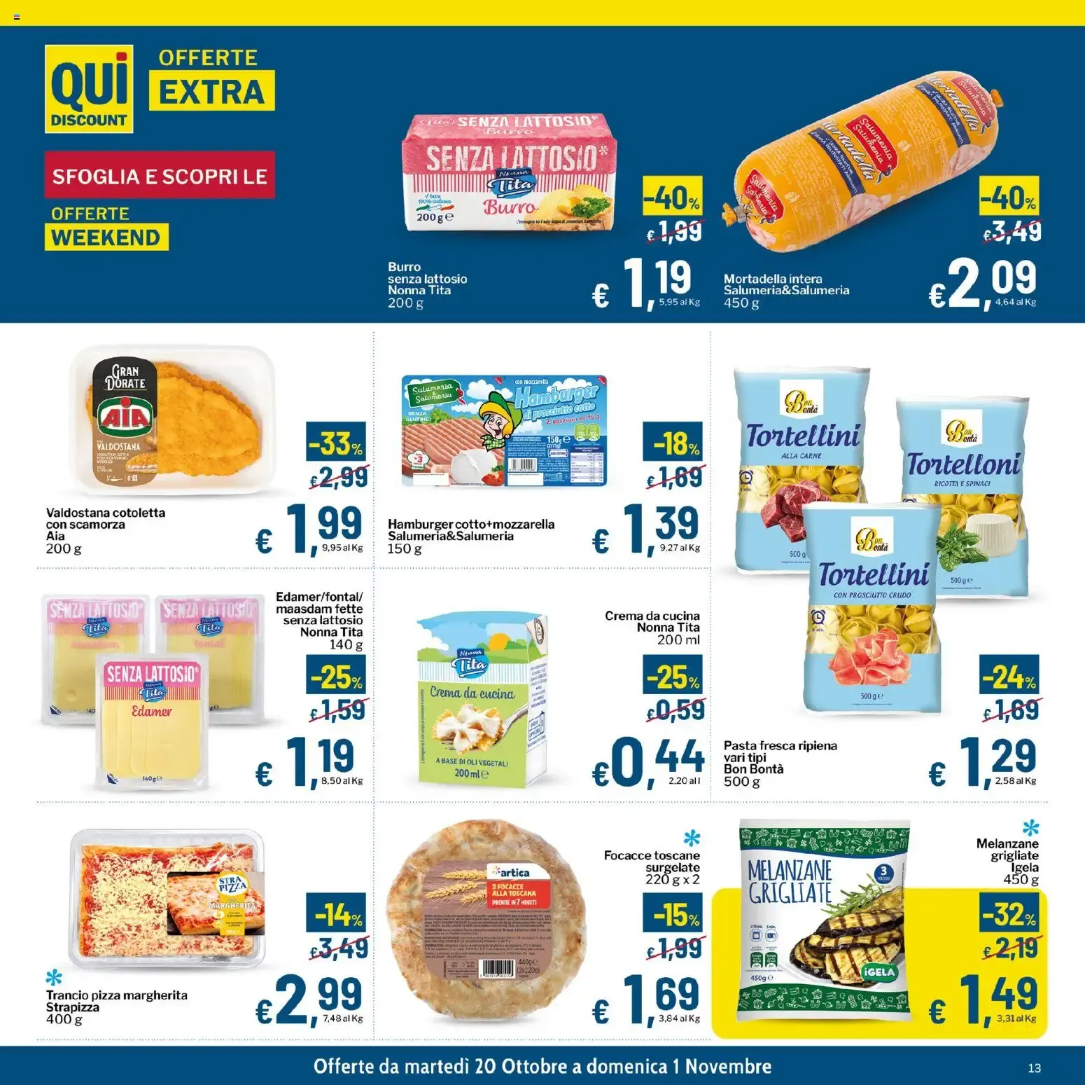 Qui Discount volantino dal 20/10/2026 - online Offerte da 20 ottobre a 1 novembre di 2026 - Pagina del volantino 13