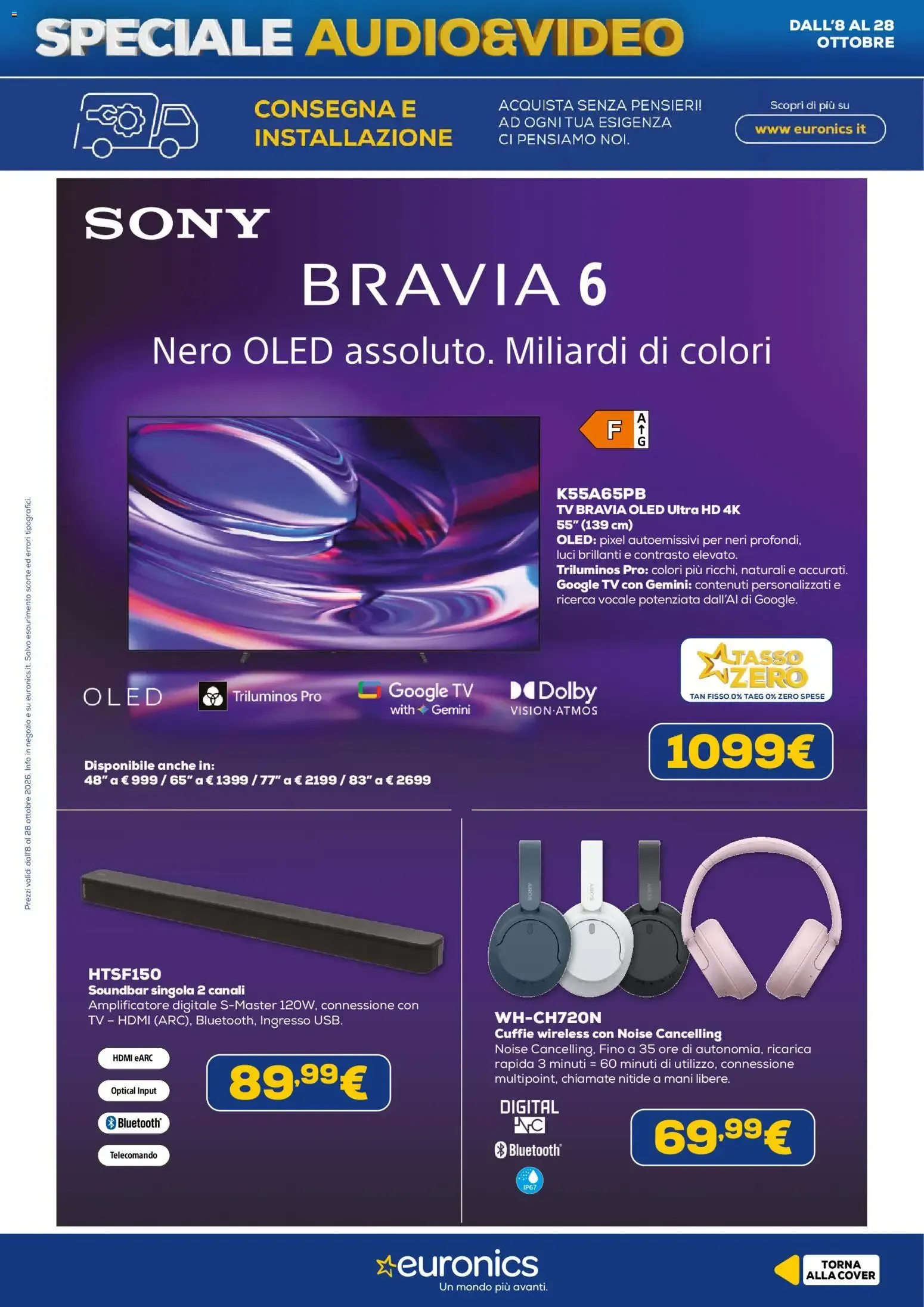 Nuovo Euronics volantino Audio&Video dal 08/10/2026 > offerte anteprima 🛍️ da 8 ottobre a 28 ottobre di 2026 - Pagina del volantino 14