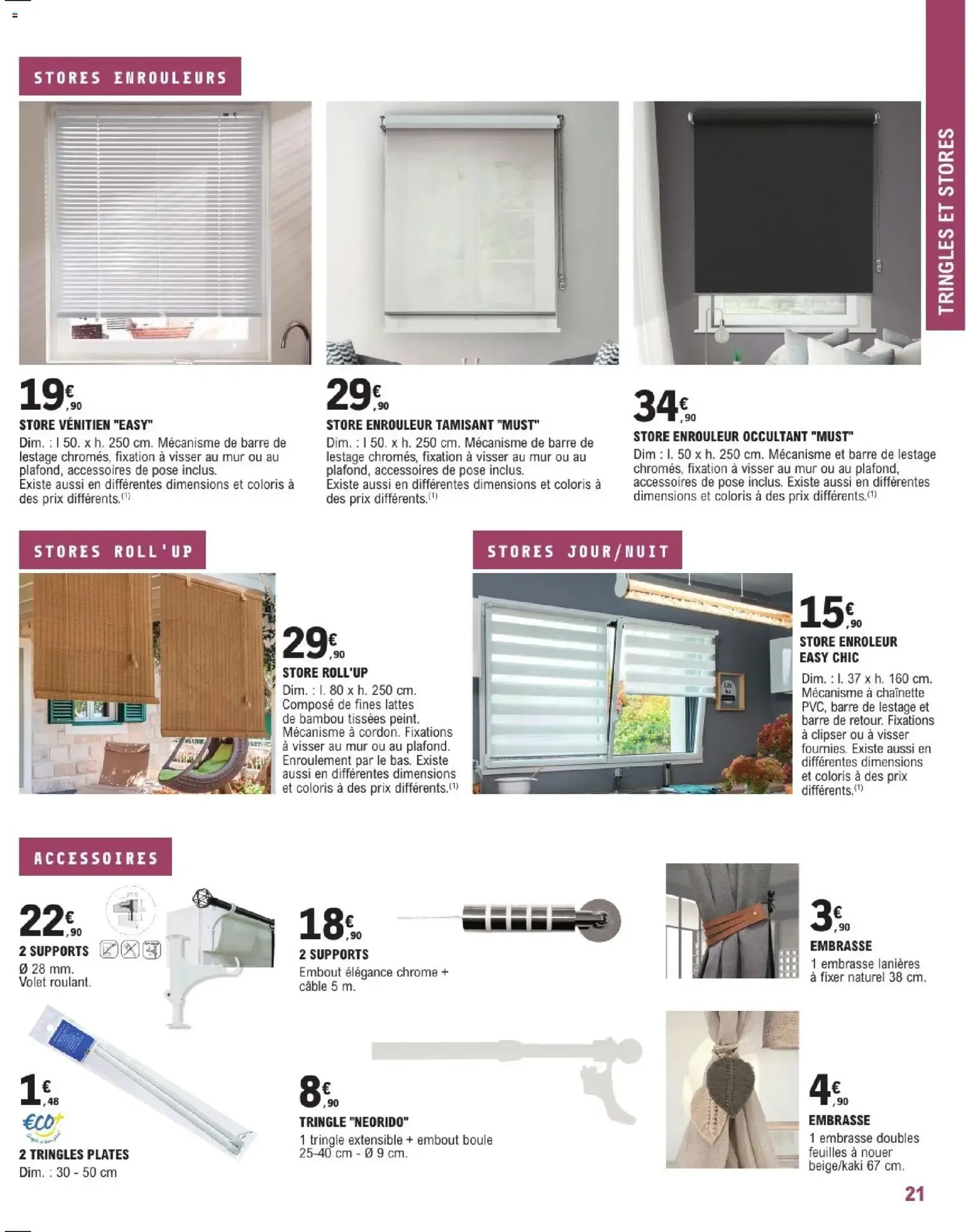 Brico E.Leclerc Guide 2026 Décoration & Luminaire du 20 janvier au 21 février 2026 - Catalogue page 21