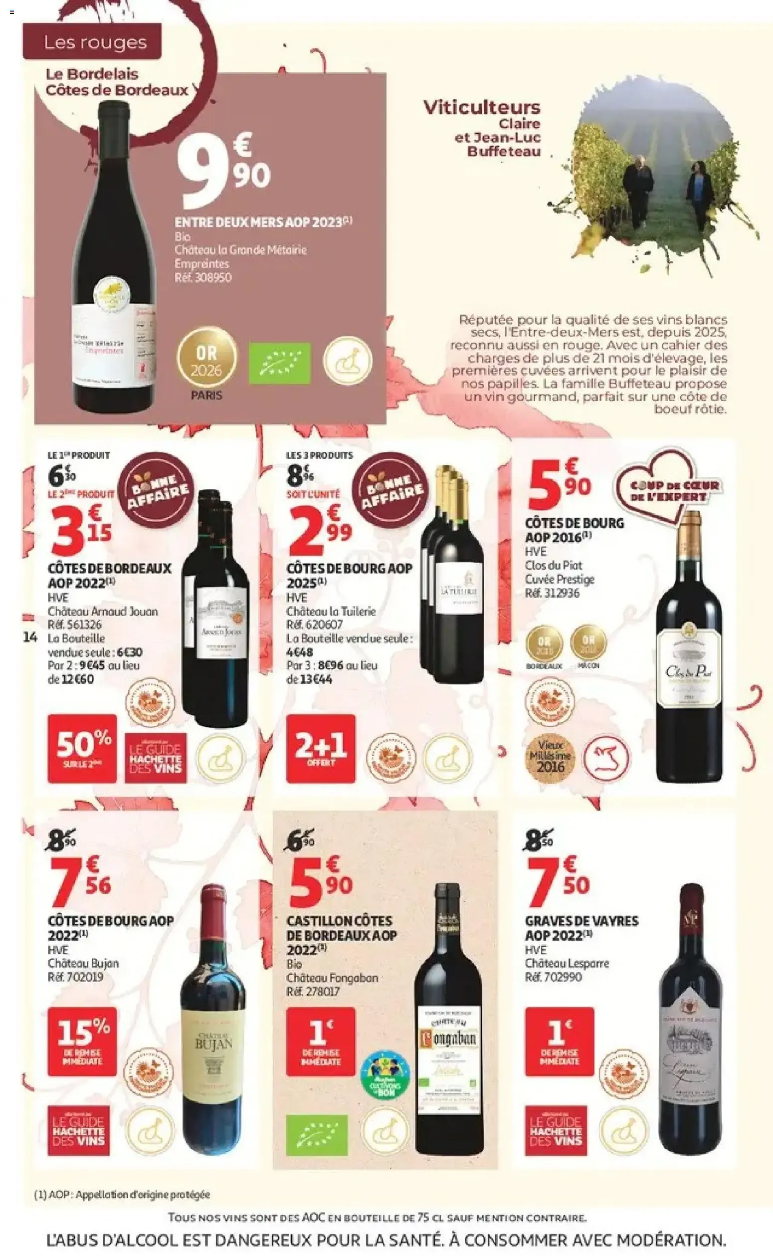 Auchan - Offerts Foire aux vins à partir du 25/09/2026 - promo en ligne du 25 septembre au 11 octobre 2026 - Catalogue page 14