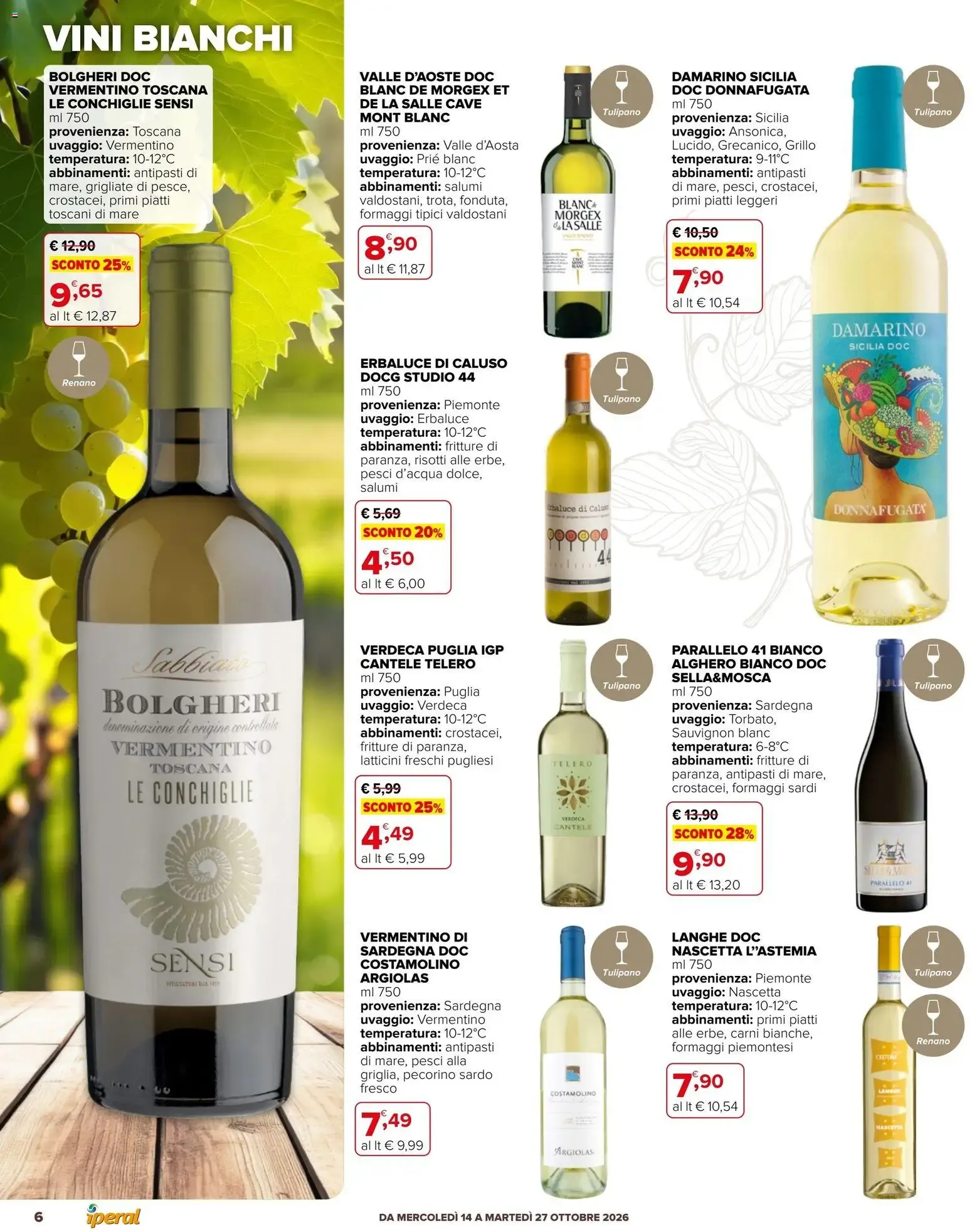 Nuovo Iperal volantino Fiera Del Vino dal 14/10/2026 > offerte anteprima 🛍️ da 14 ottobre a 27 ottobre di 2026 - Pagina del volantino 6