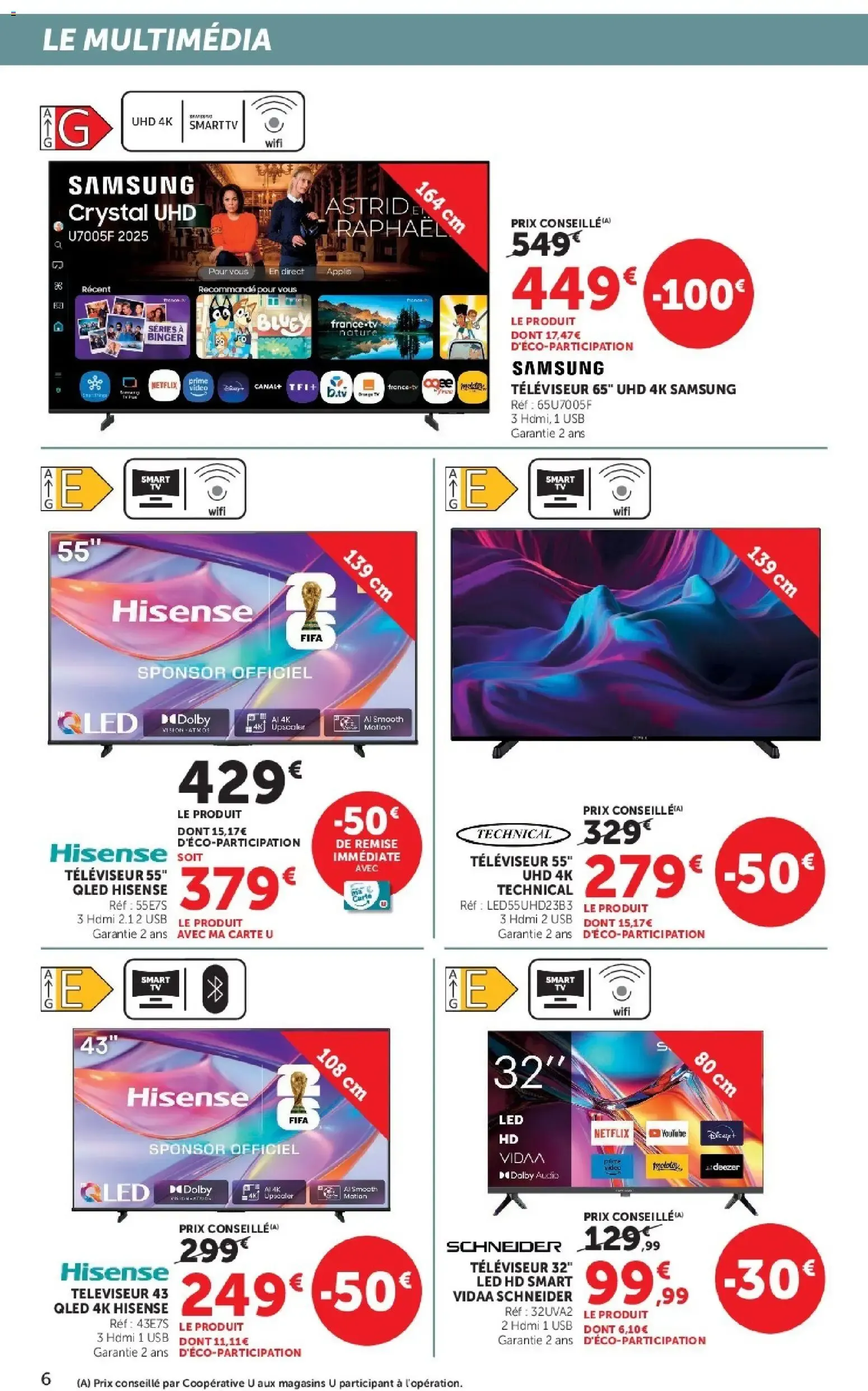 Hyper U - Les prix bas de la semaine à partir du 29/09/2026 - promo en ligne du 29 septembre au 11 octobre 2026 - Catalogue page 6