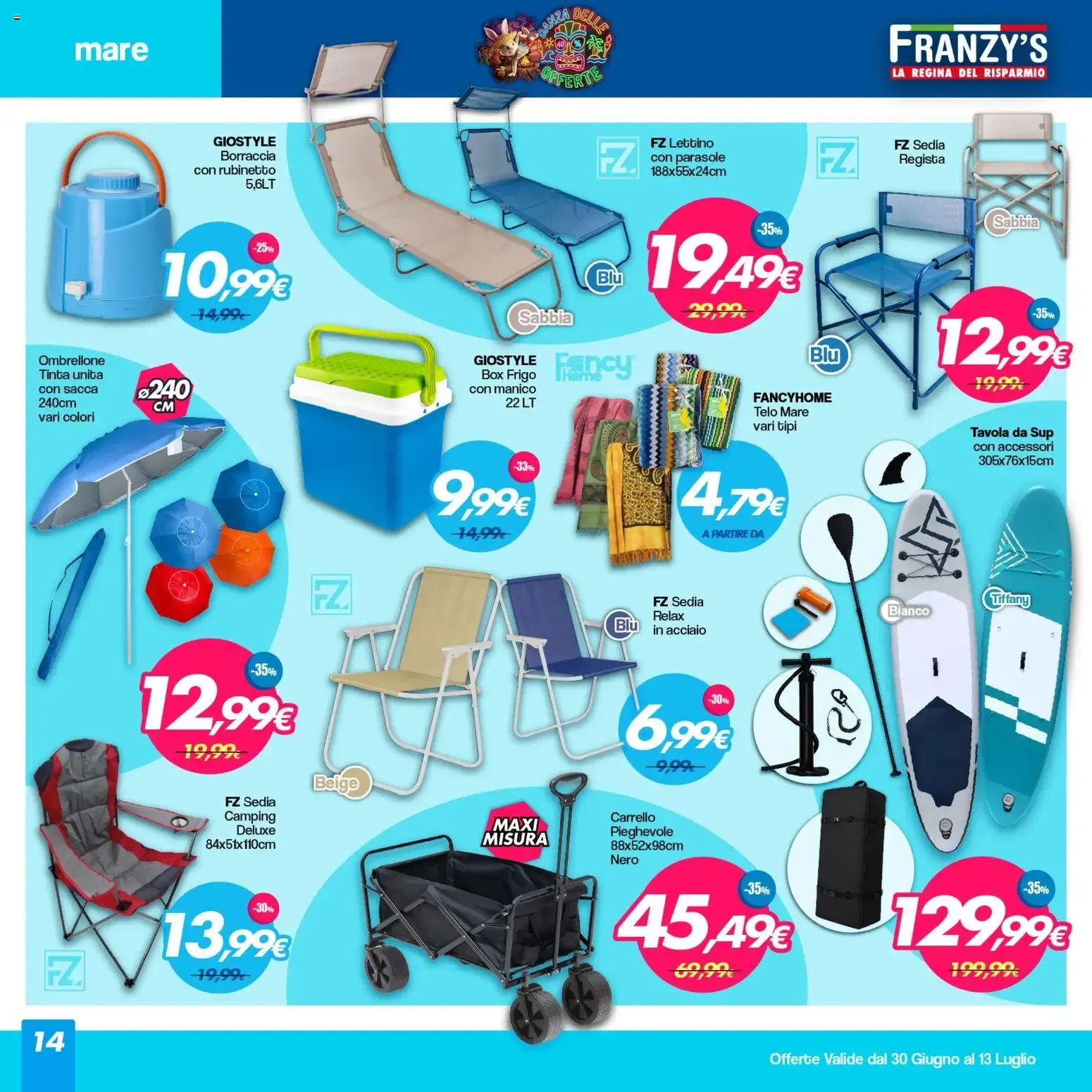 Franzy's - La Regina del Risparmio da 30 giugno a 13 luglio di 2026 - Pagina del volantino 14