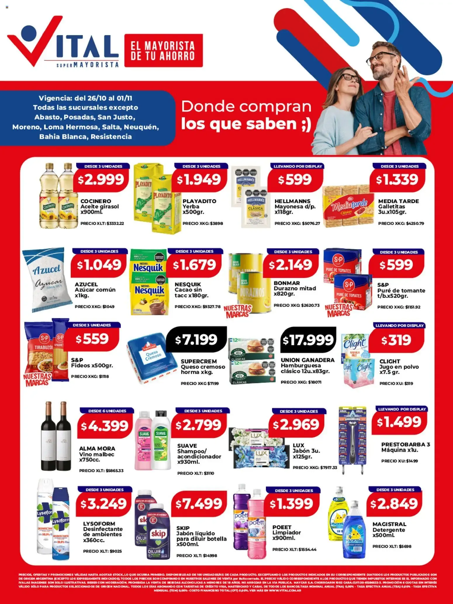 Ofertas de Vital - Ofertas || del 26/10/2026 - 01/11/2026 || Catálogo 26 de octubre al 1 de noviembre 2026 - Página 1 del catálogo