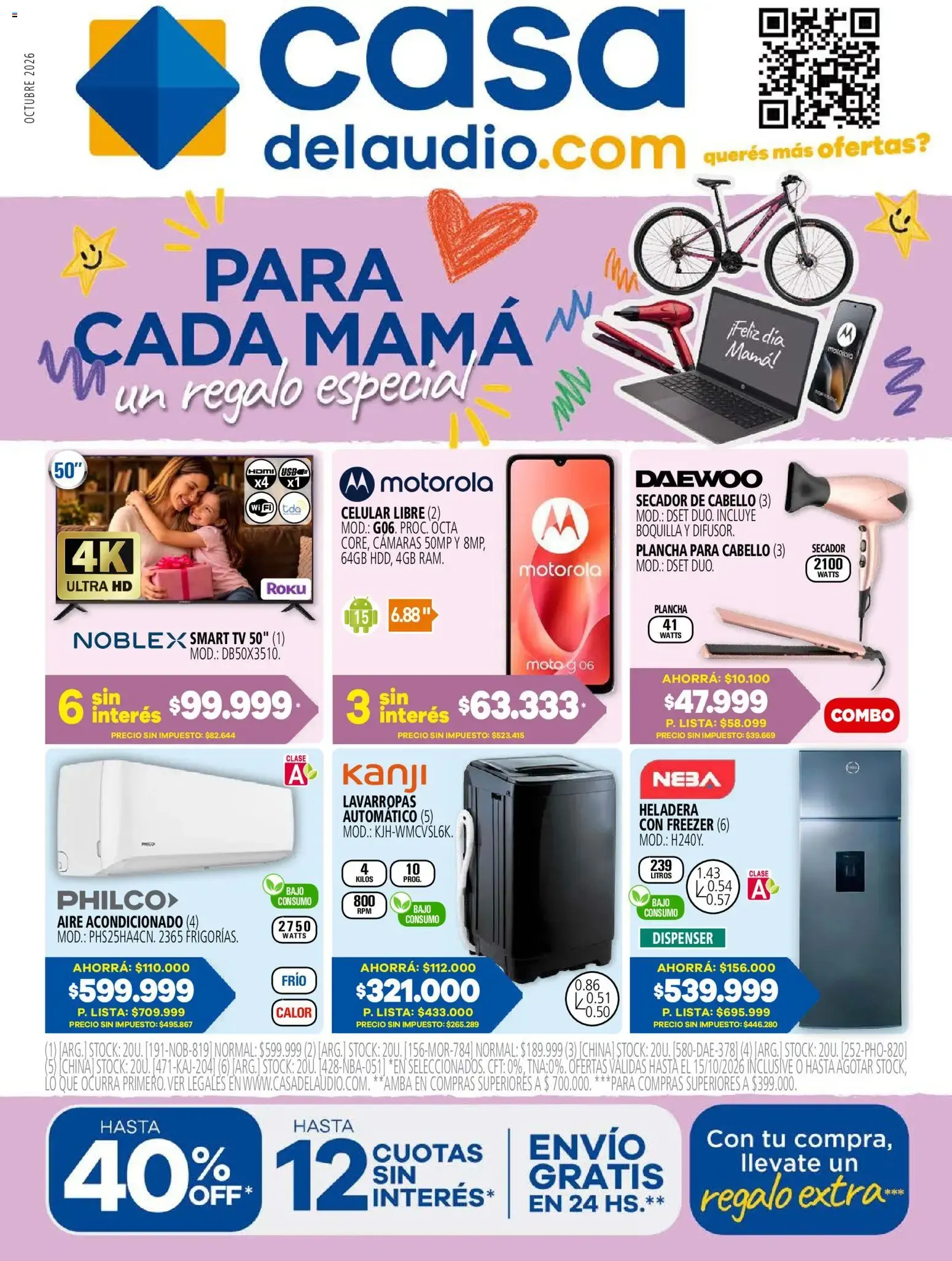 Ofertas de Casa del Audio: Para cada mamá, un regalo especial 1 de octubre al 15 de octubre 2026 - Página 1 del catálogo