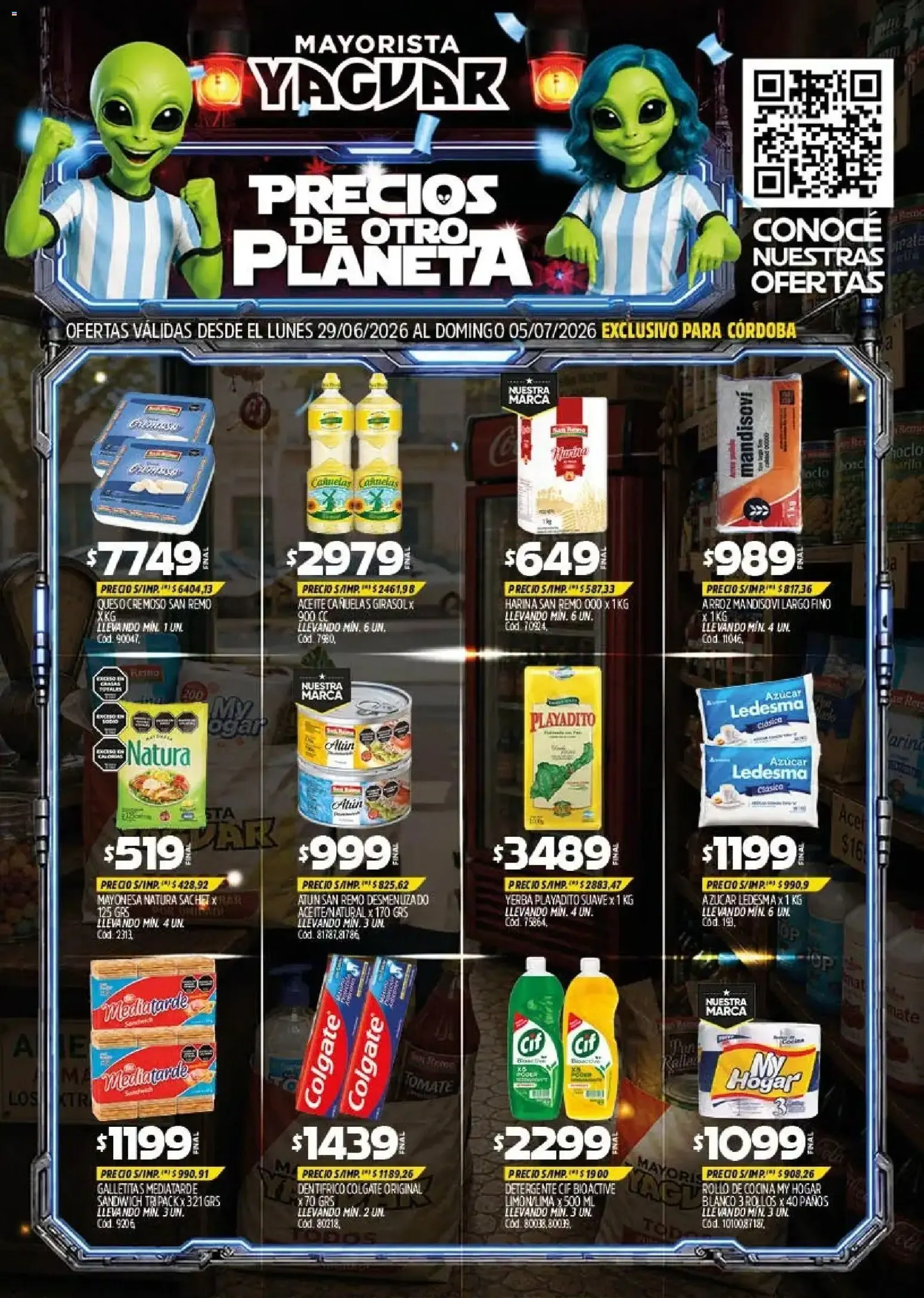 Ofertas de Yaguar - Oferta Semanal Córdoba del 29/06/2026 - 05/07/2026 29 de junio al 5 de julio 2026 - Página 1 del catálogo