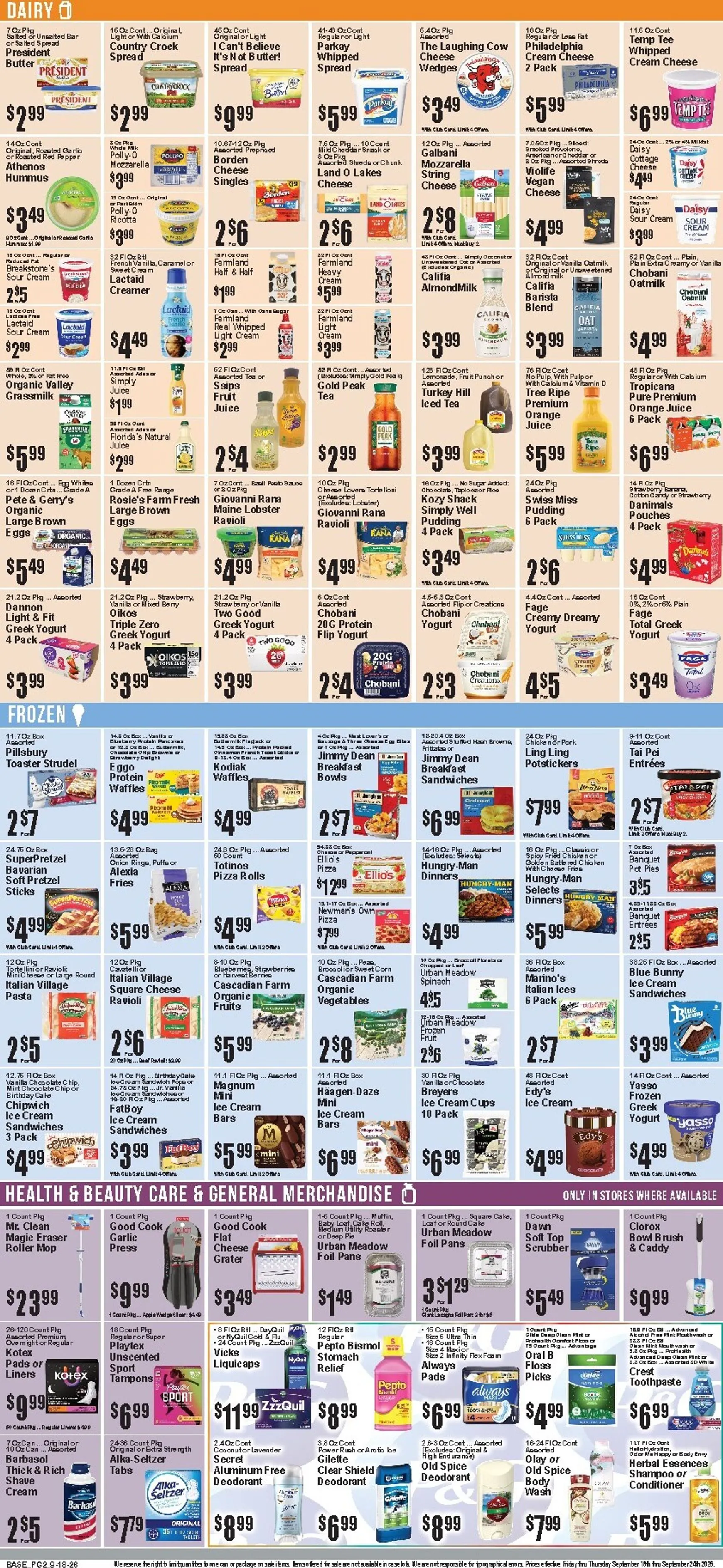Weekly ad Current Food Universe leaflet valid from Friday 09/18/2026 to Thursday 09/24/2026 from September 18 to September 24 2026 - Page 3