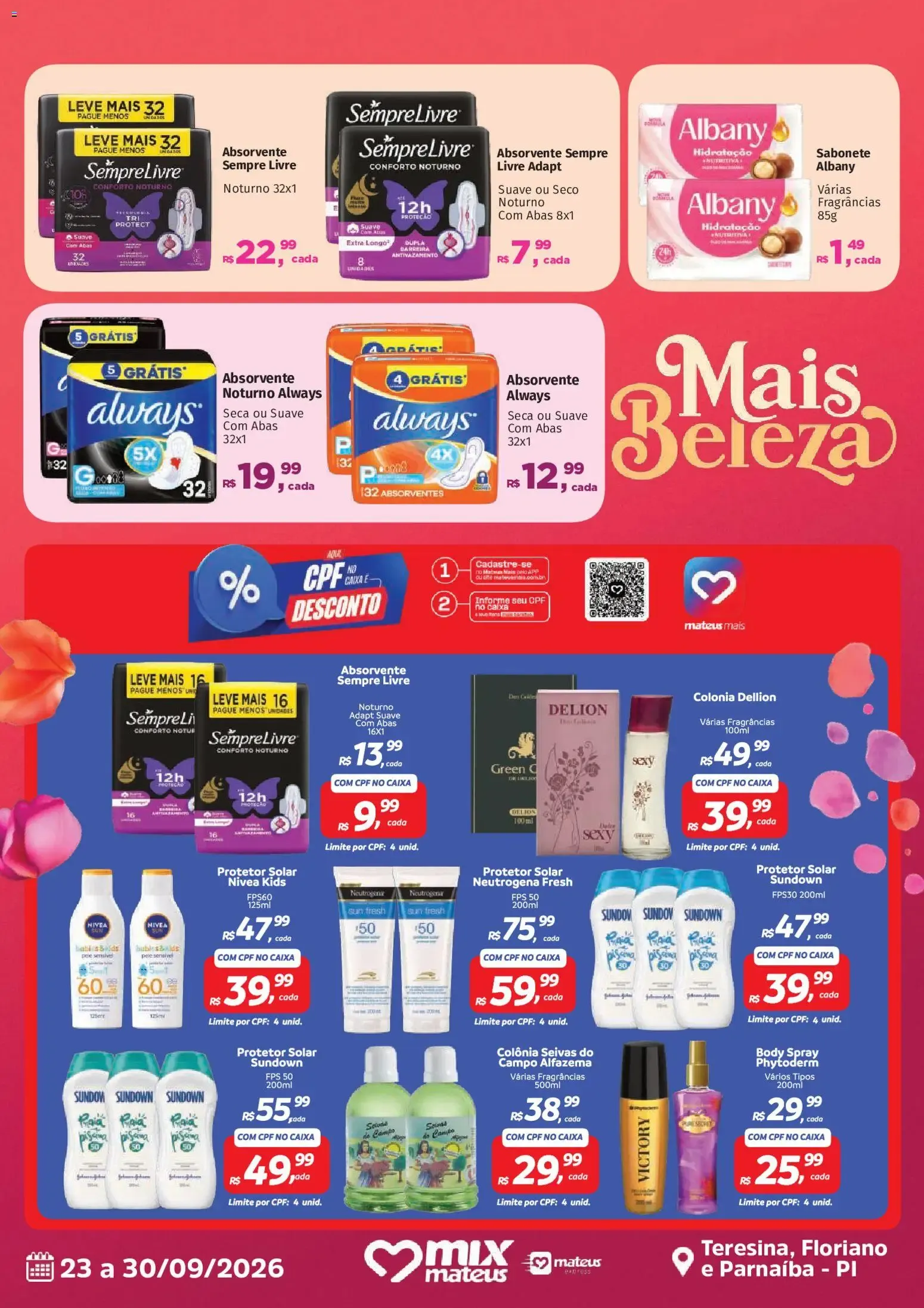 Encarte de Mateus ofertas Mais Beleza de 23/09/2026 | Promoções Online 23 de setembro até 30 de setembro 2026 - Pagina 4