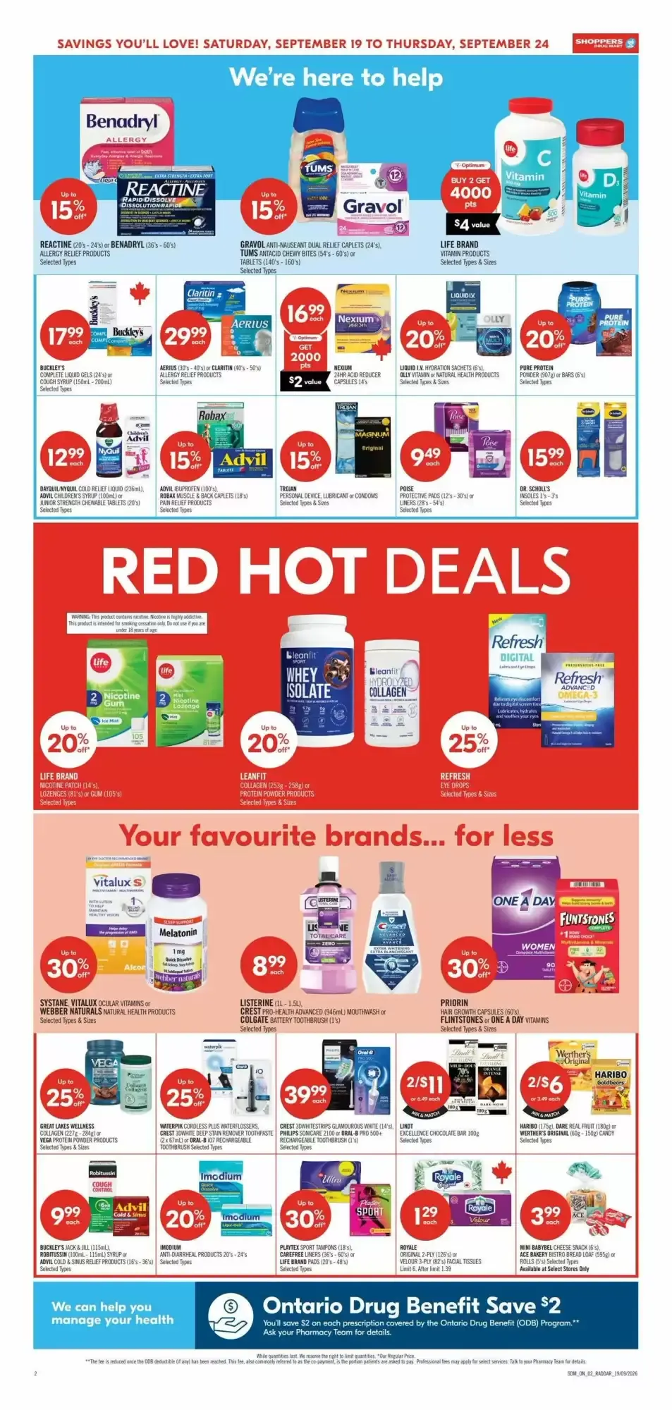 Shoppers Drug Mart flyer week 38 from September 19 to September 24 2026 - flyer page 6