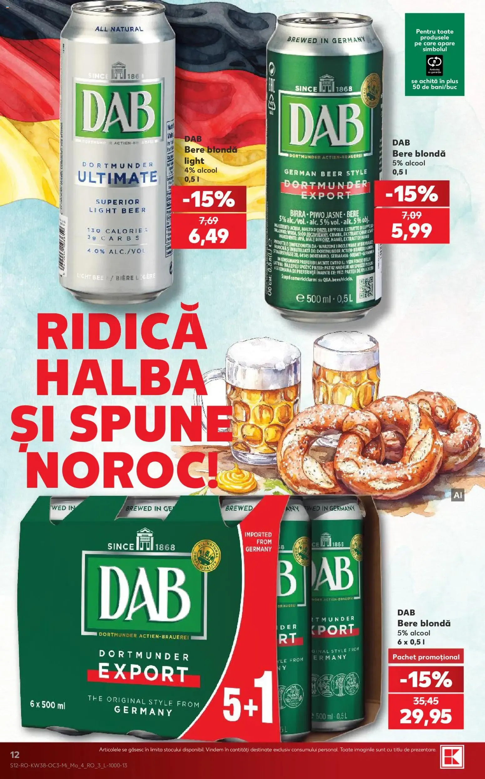 Catalog Kaufland: Descoperă Gustul Autentic al Germaniei de la 16 septembrie până la 22 septembrie 2026 - Revista Pagina 12