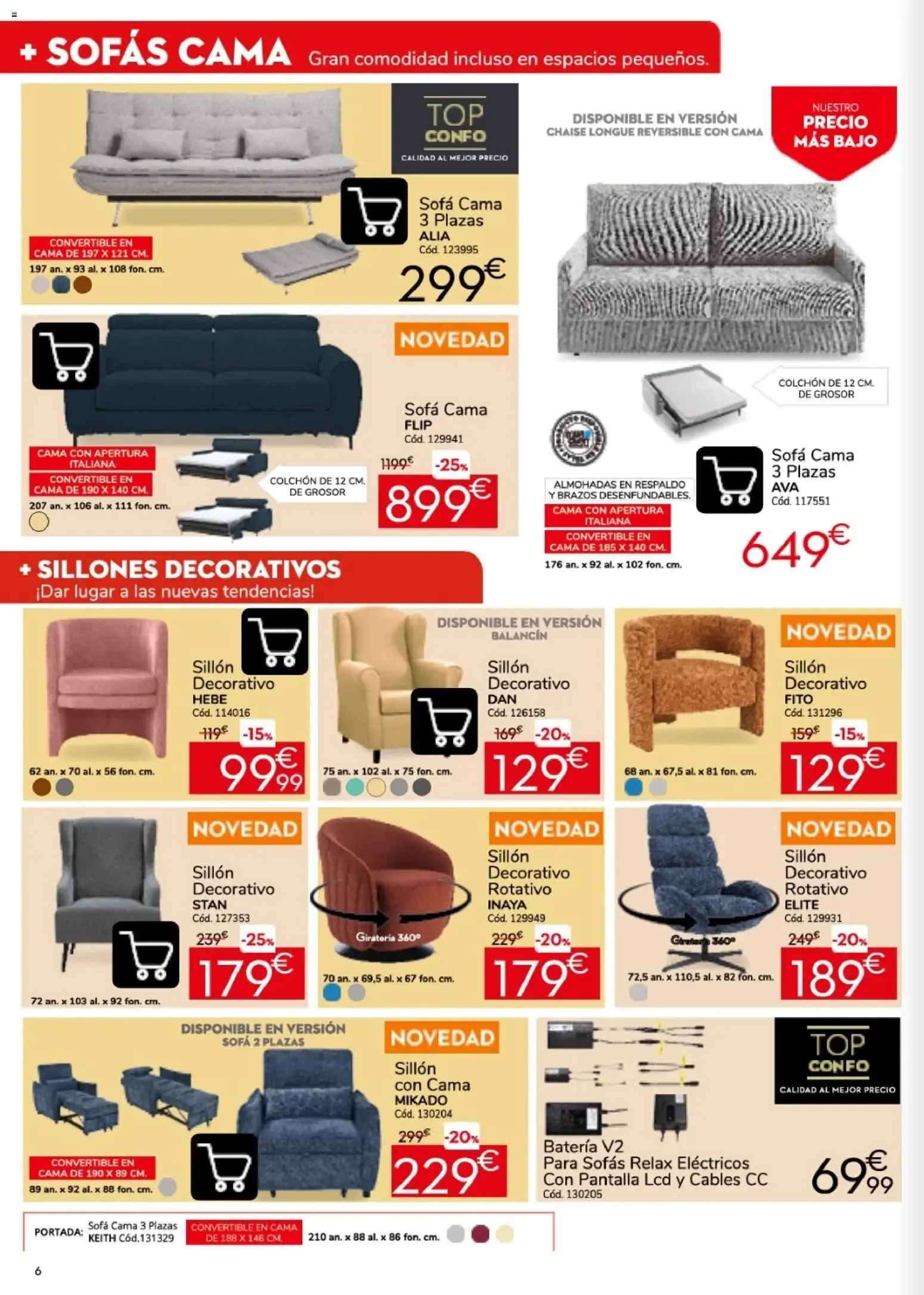 Catálogo de Conforama - Ofertas en Sofás 24 de septiembre al 28 de octubre 2026 - Página 6