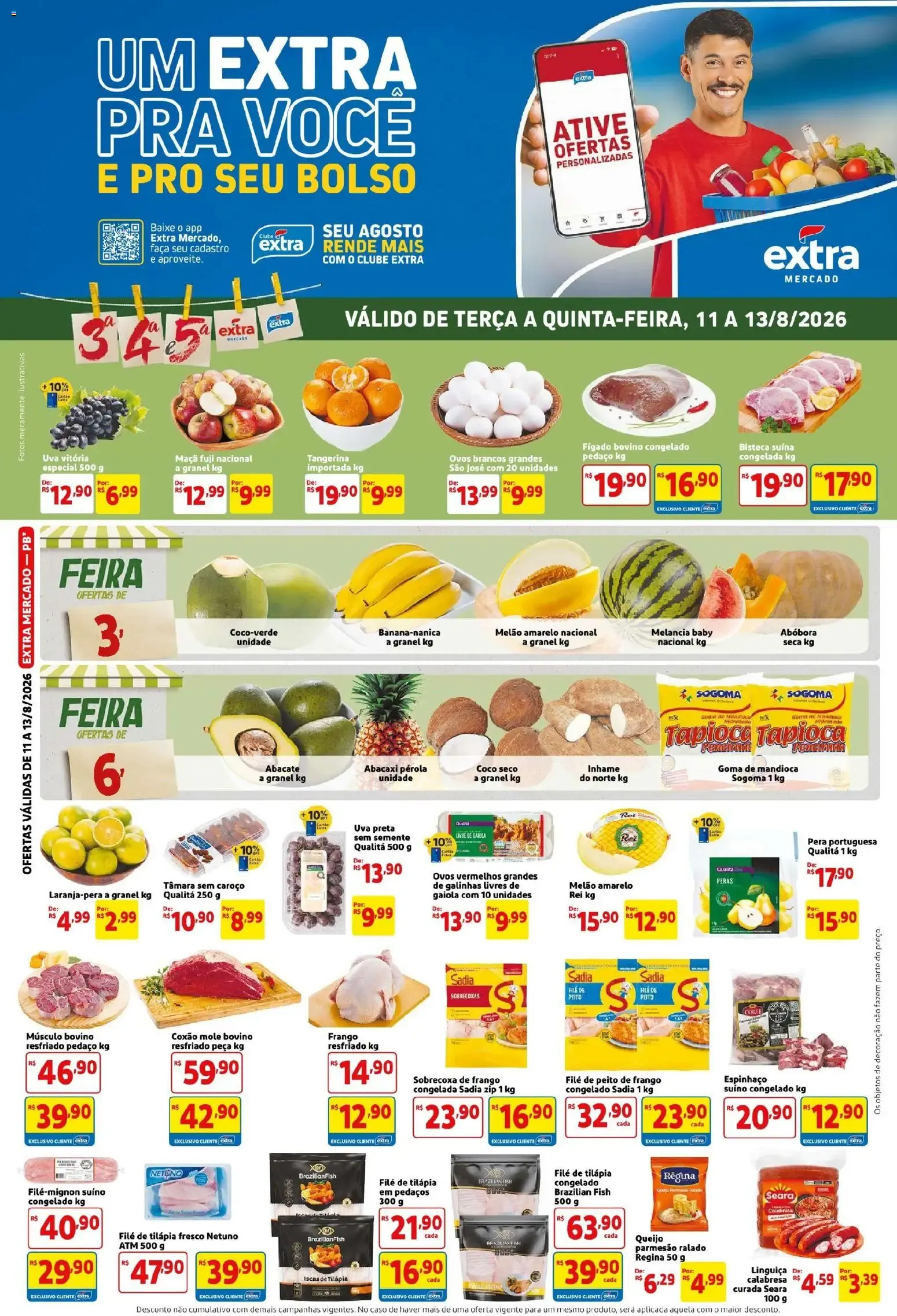 Encarte de Um Extra pra você e pro seu bolso 11 de agosto até 13 de agosto 2026 - Pagina 1